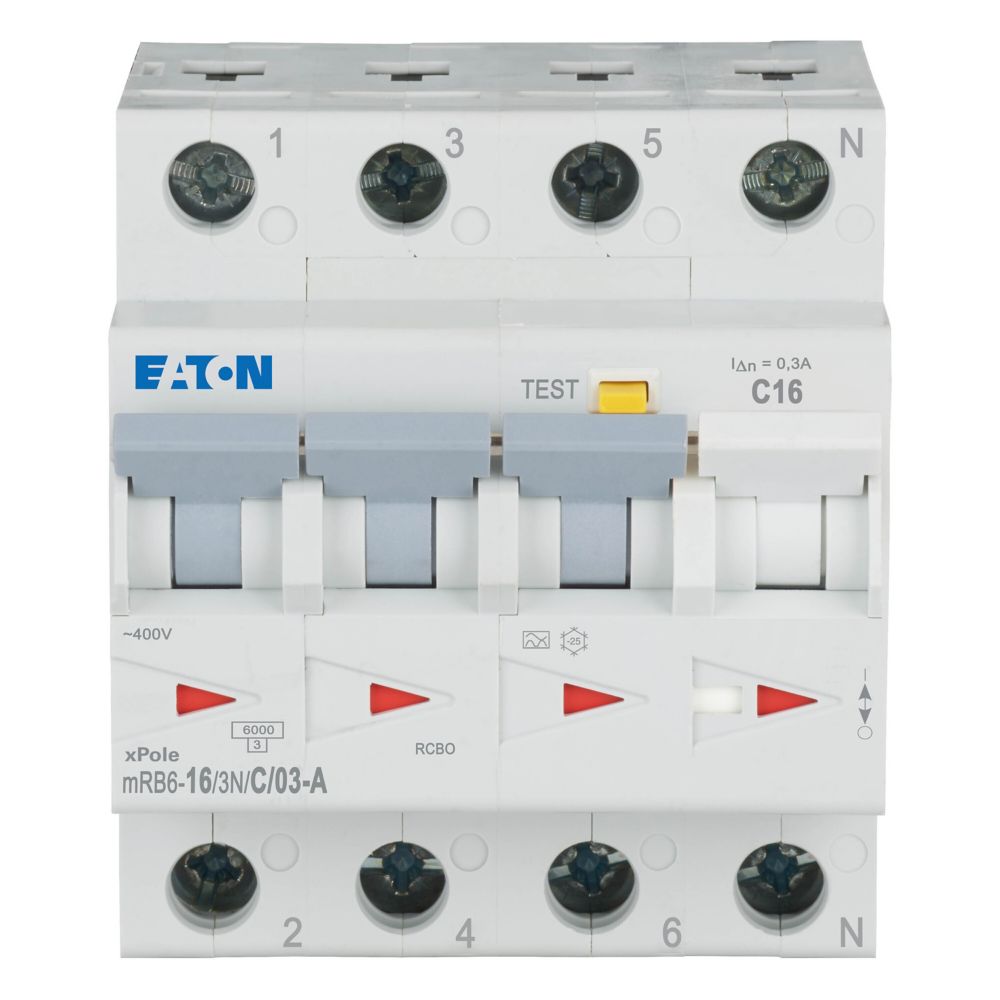 Eaton Aardlekautomaat C16A 3P+N 300Ma 6Ka - Afbeelding 5
