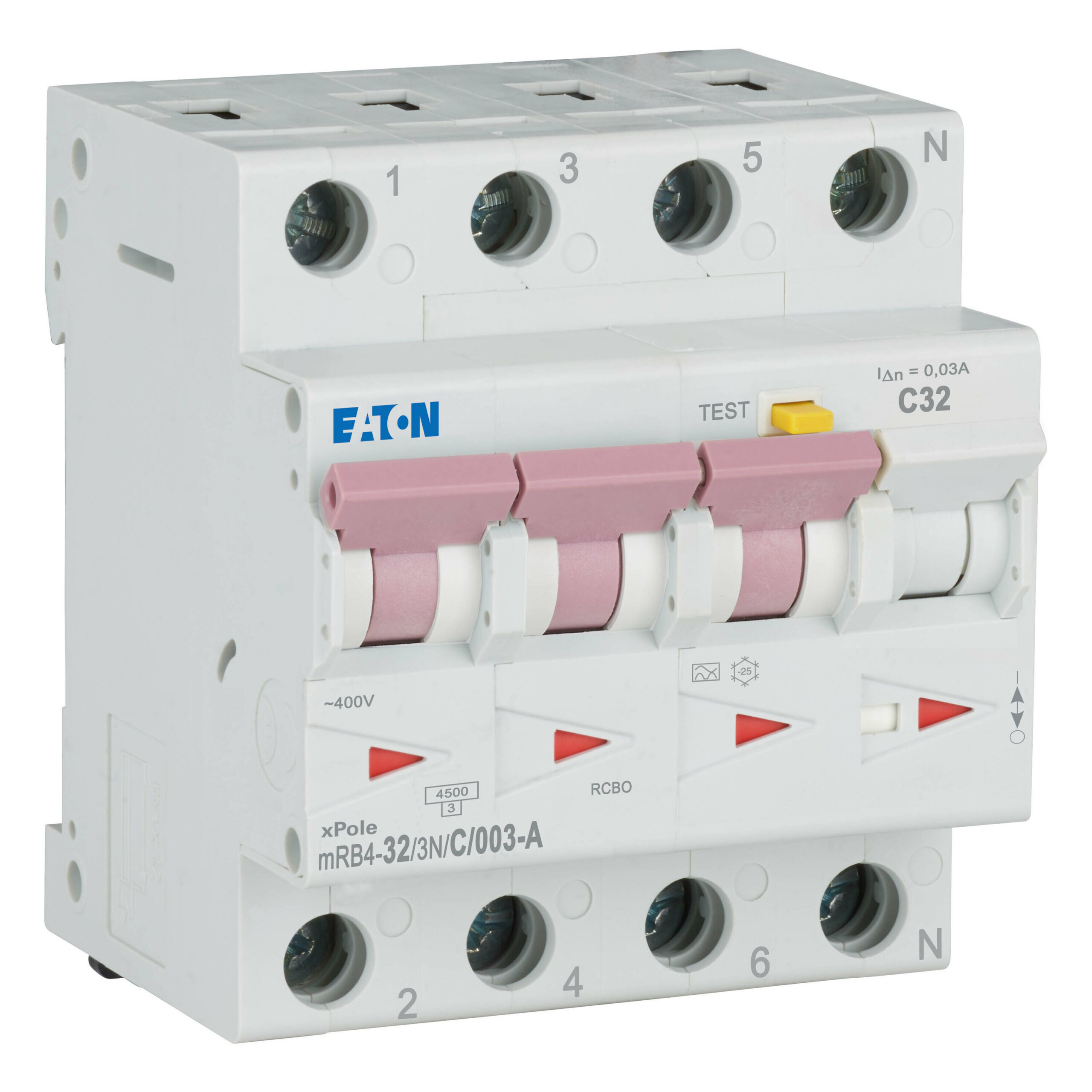 Eaton Aardlekautomaat C32A 3P+N 30Ma 4.5Ka - Afbeelding 3