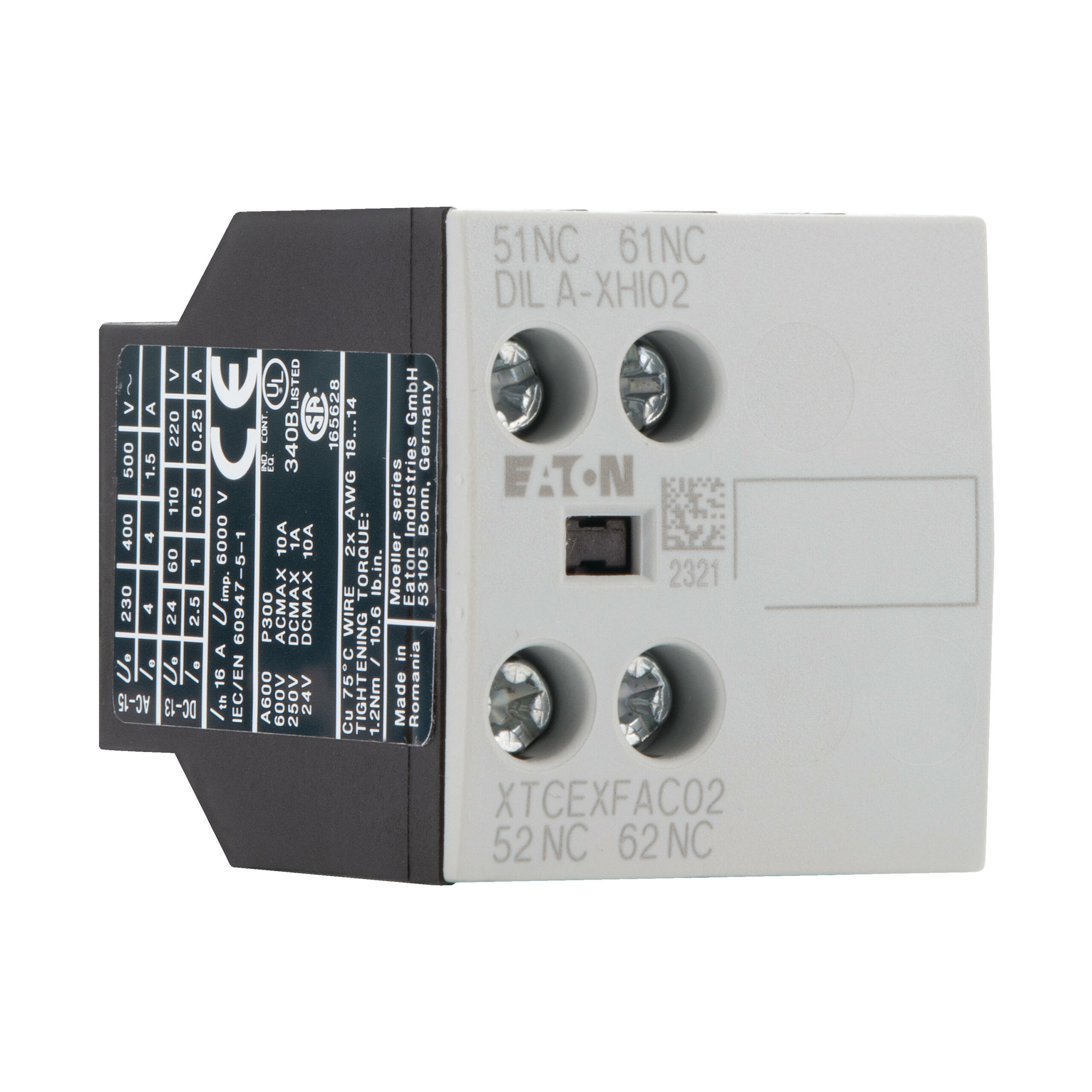 Eaton Dila-Xhi02 Hulpcontactblok 2Xv - Afbeelding 3