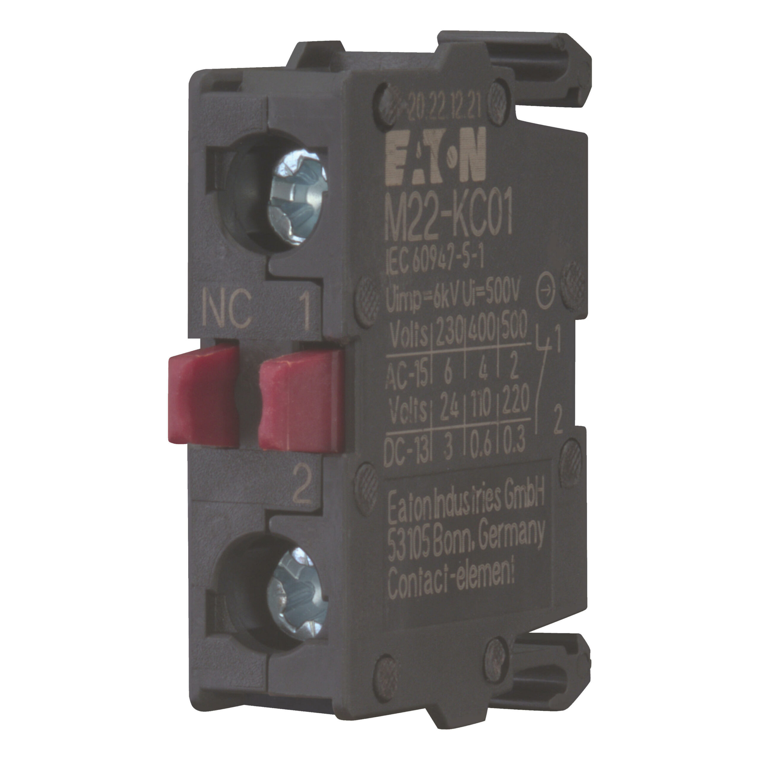 Eaton M22-Kc01 Schakel/Contactelement 1X Verbreek Bodembevest