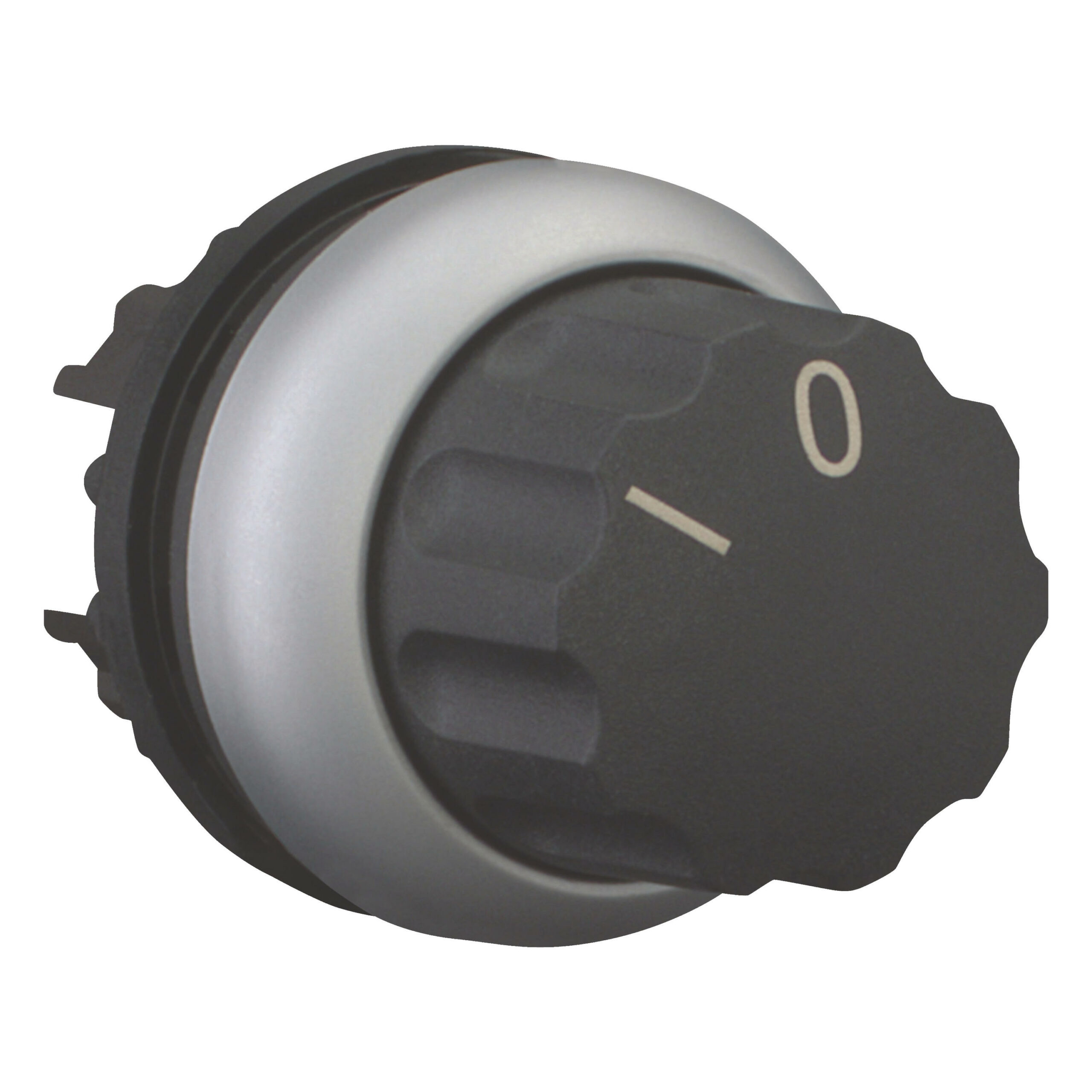 Eaton M22-W 2 Standen Draaiknop Rond Zwart Inbouw/Paneelbouw - Afbeelding 2
