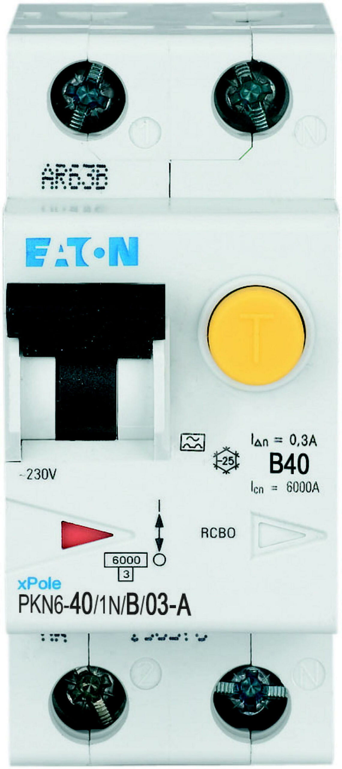 Eaton Aardlekautomaat B40A 1P+N 300Ma 6Ka - Afbeelding 2