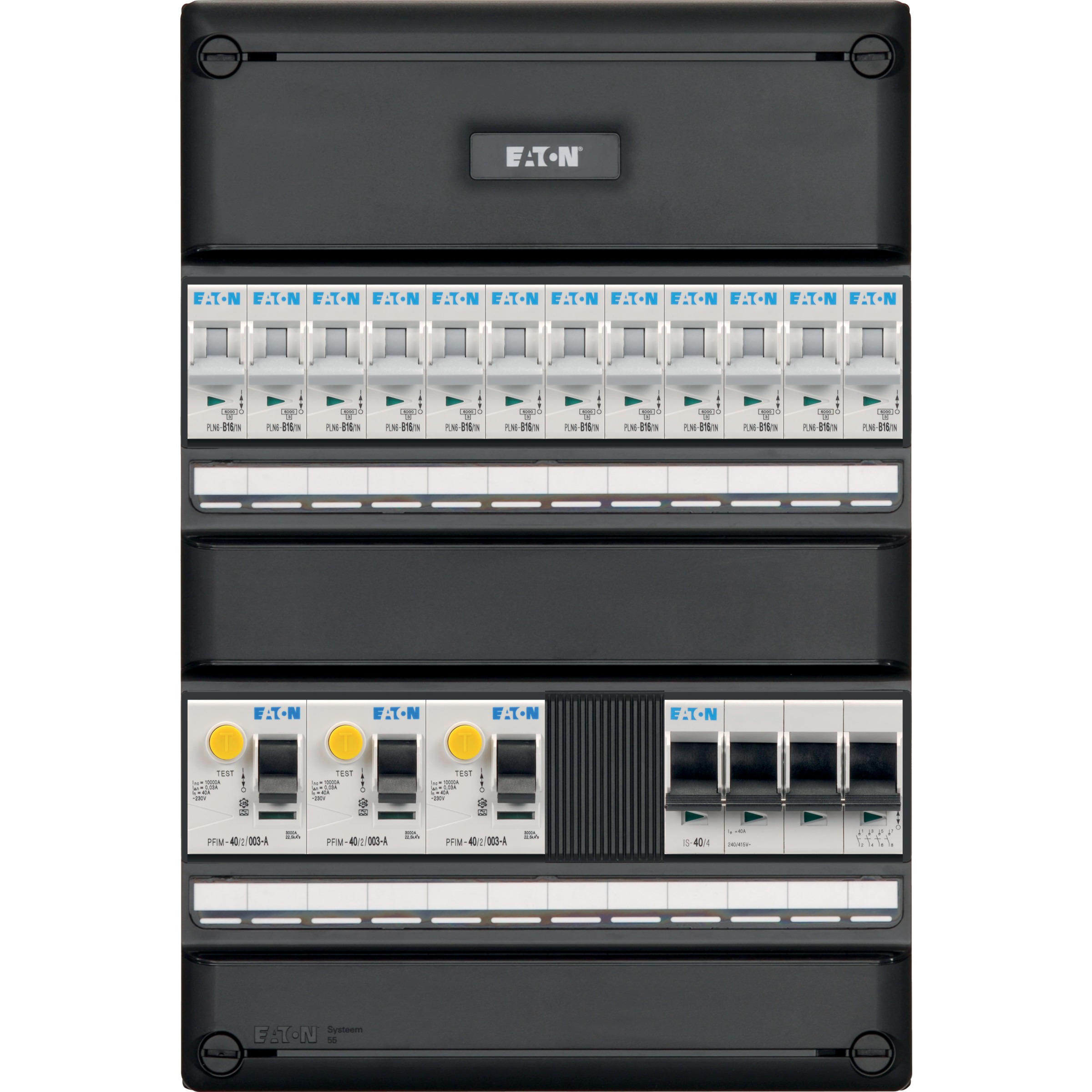 Eaton Groepenkast 12 Groeps 3X 2P Aardl+ Hfds 4P