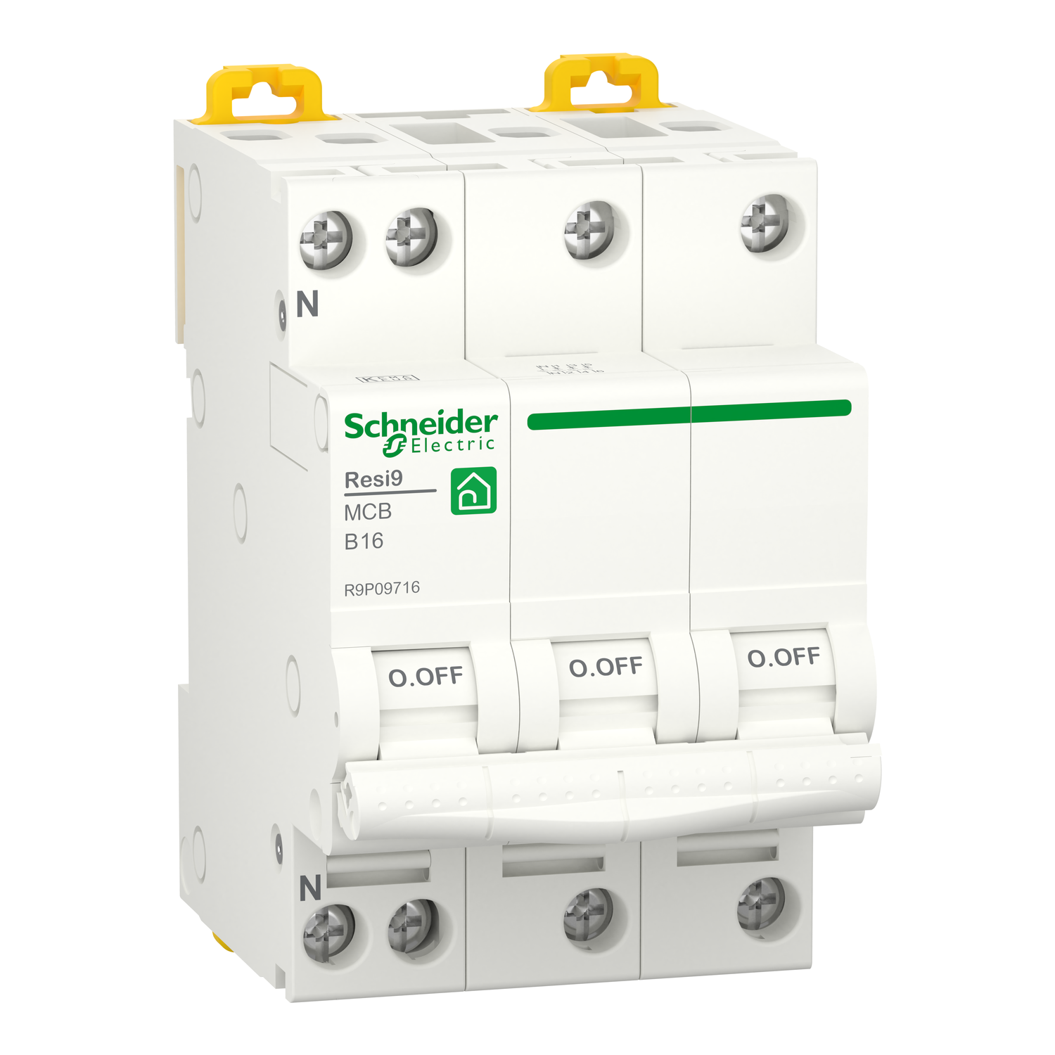 Schneider Electric Automaat B16A 3P+N 6Ka - Resi9 - Afbeelding 3