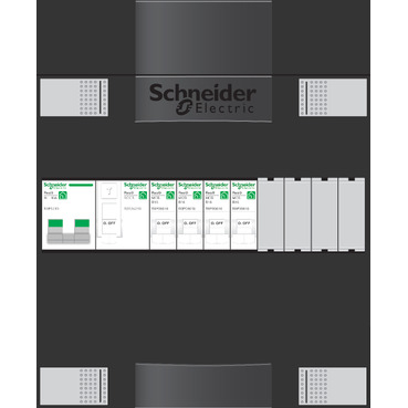 Schneider Electric Groepenkast 4Gr 1F 1Rij 1Als - Afbeelding 2
