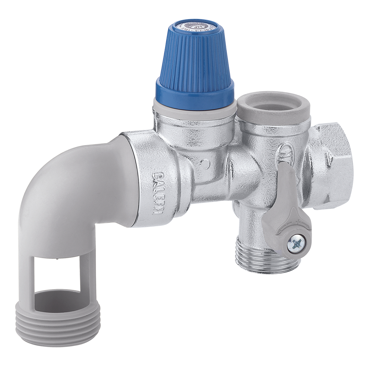 Caleffi Veiligheidsgroep Voor Boiler Met Inox Zitting Horizontale Montage 1"