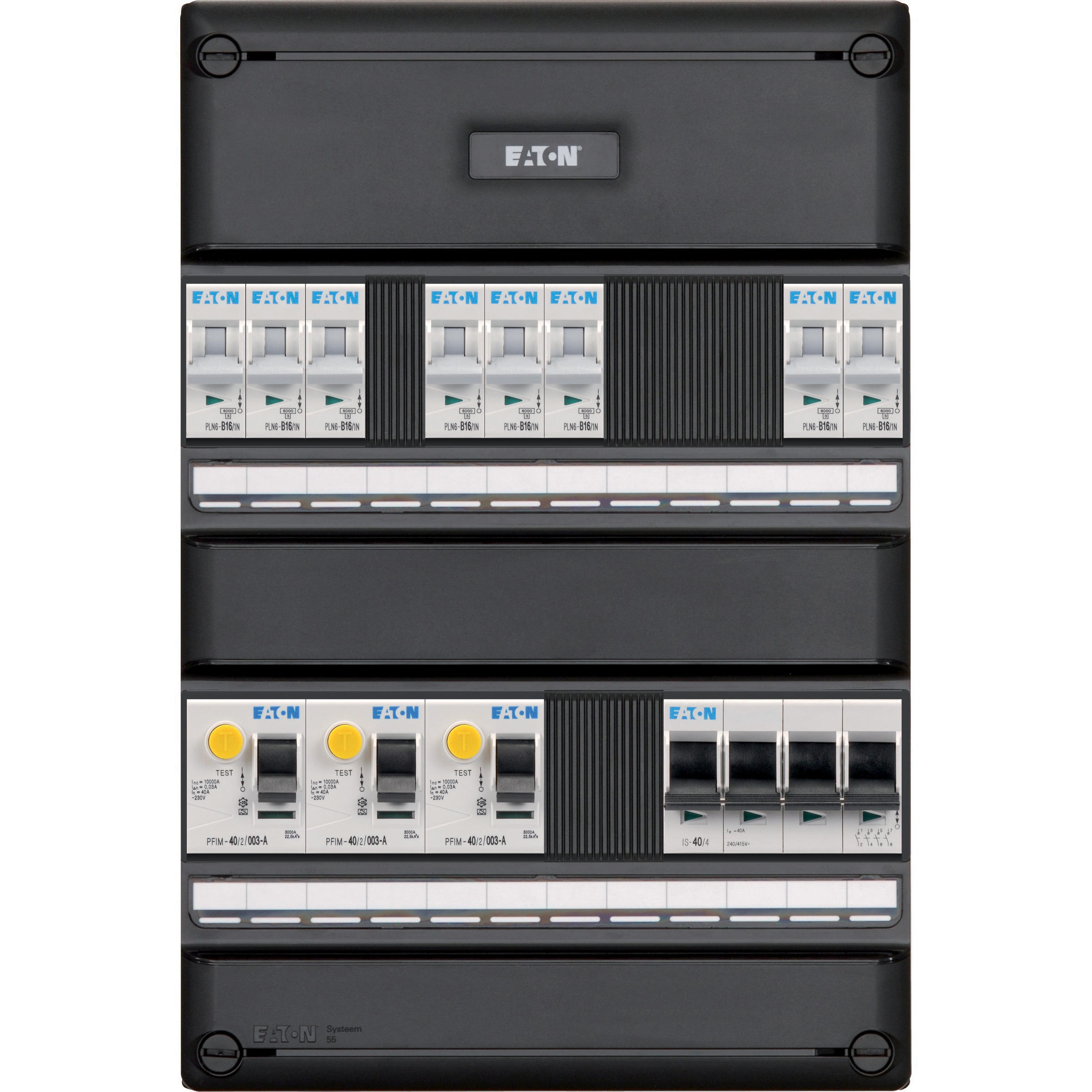 Eaton Groepenkast 8 Groeps 3X Als 2P + 1X Hfds 4P