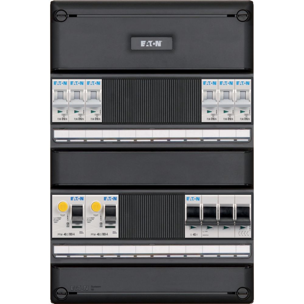 Eaton Groepenkast 6 Groeps 2X(2P)Aardlks + 4P Hfds 1F&3F - Afbeelding 2