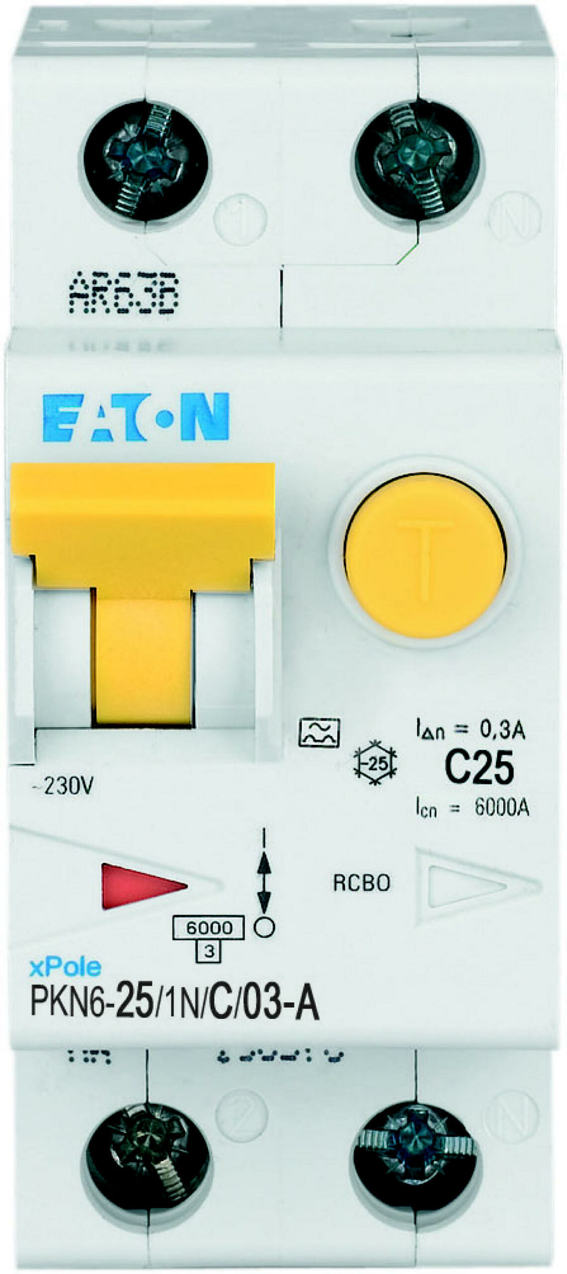 Eaton Aardlekautomaat C25A 1P+N 300Ma 6Ka - Afbeelding 2