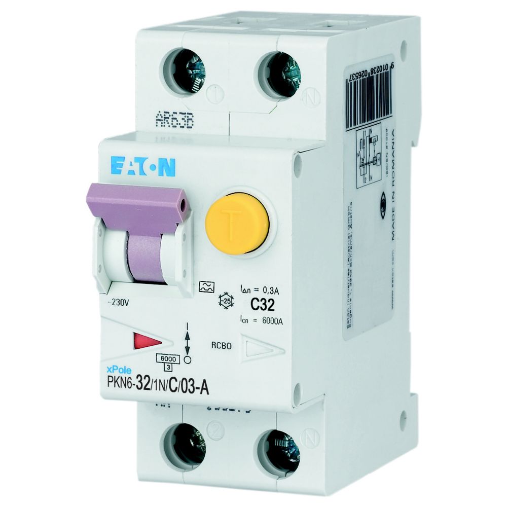 Eaton Aardlekautomaat C32A 1P+N 300Ma 6Ka - Afbeelding 6