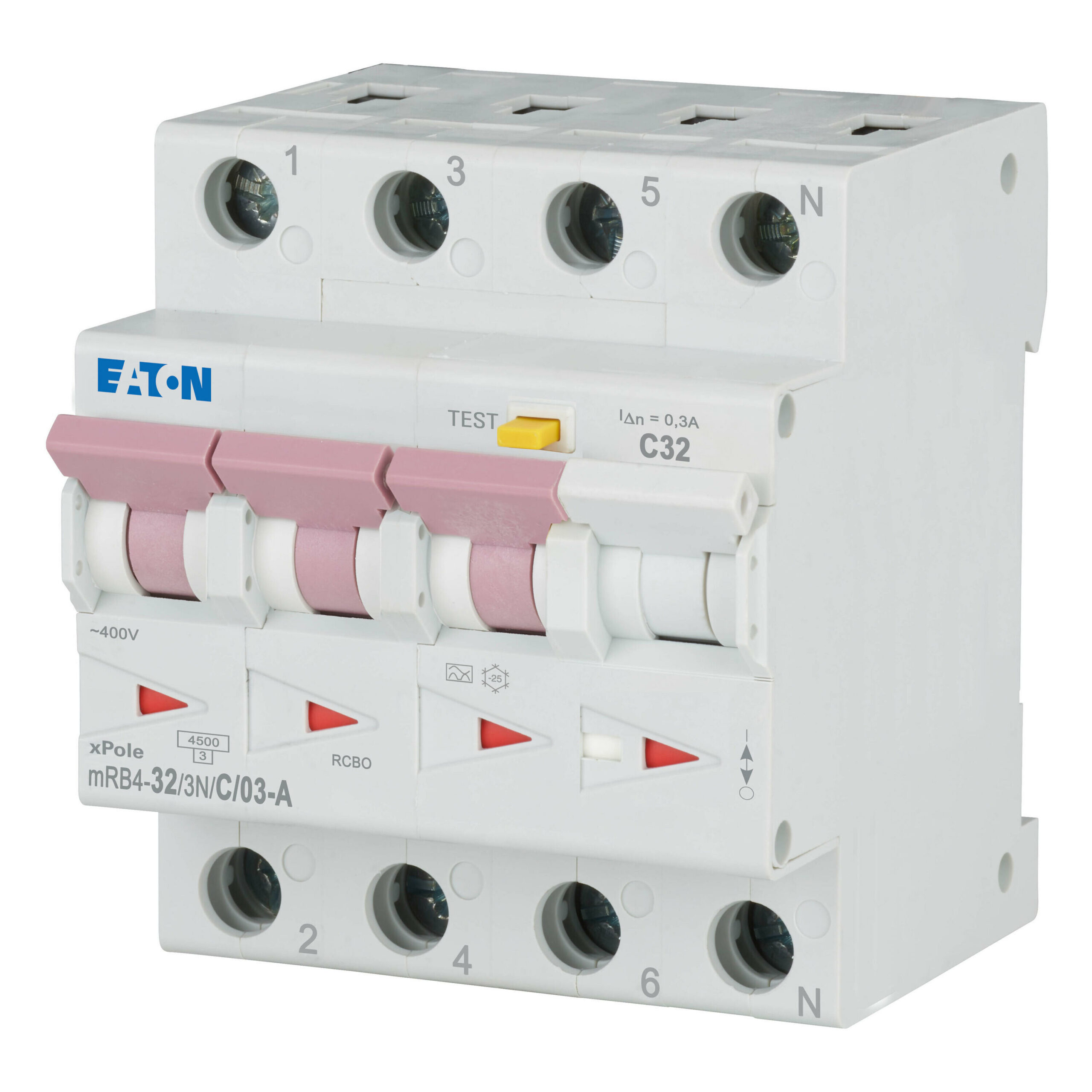 Eaton Aardlekautomaat C32A 3P+N 300Ma 4.5Ka