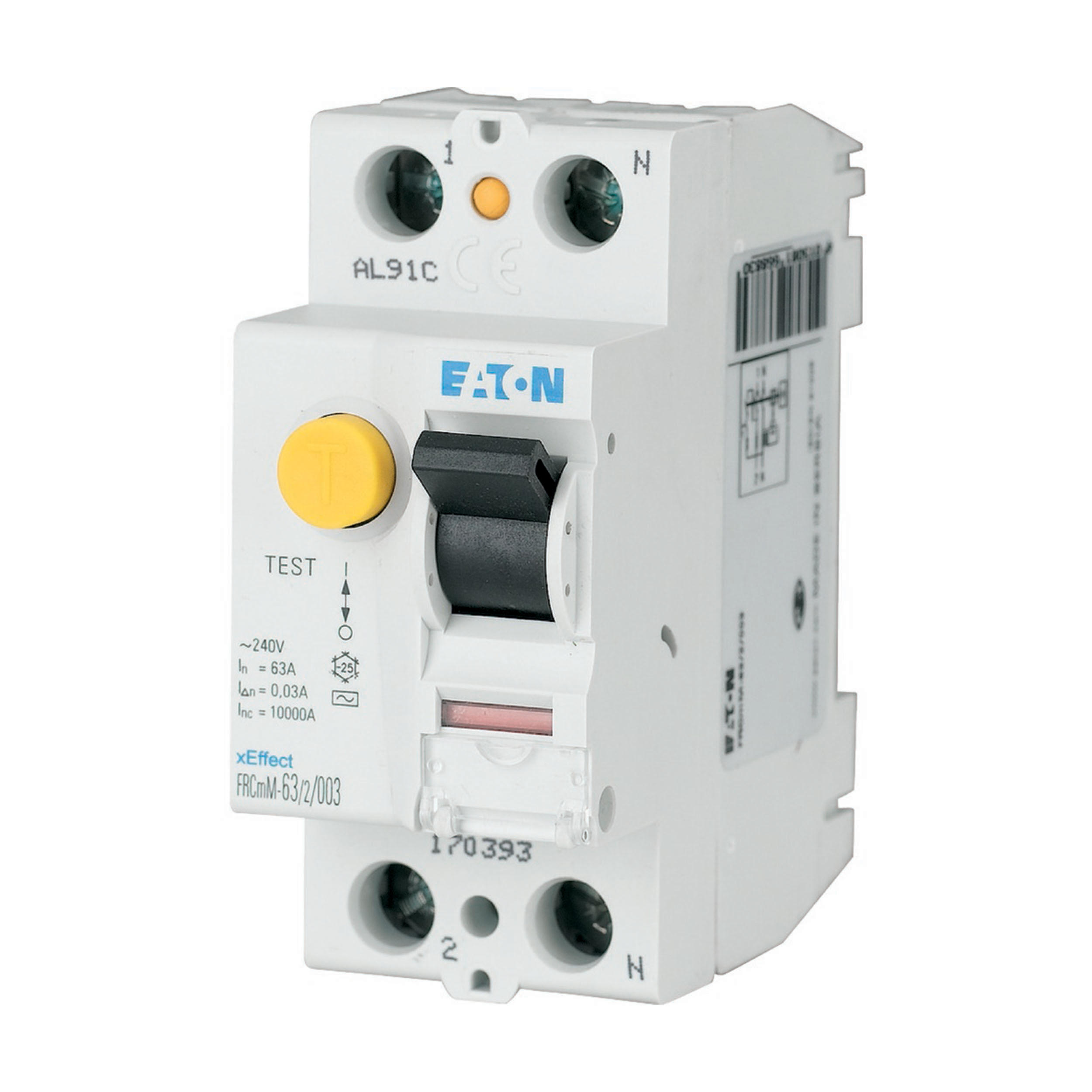 Eaton Aardlekschakelaar 63A 2P 30Ma