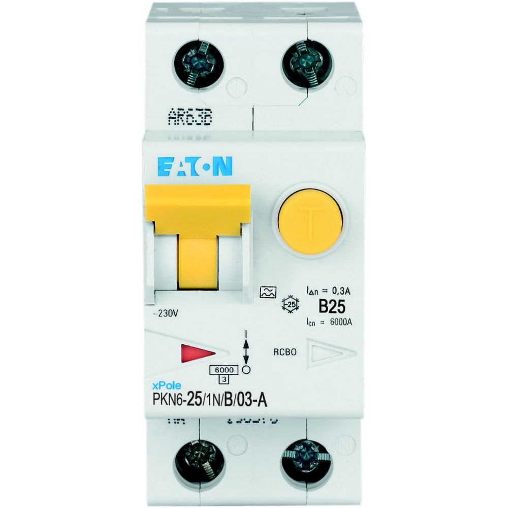 Eaton Aardlekautomaat B25A 1P+N 300Ma 6Ka - Afbeelding 9