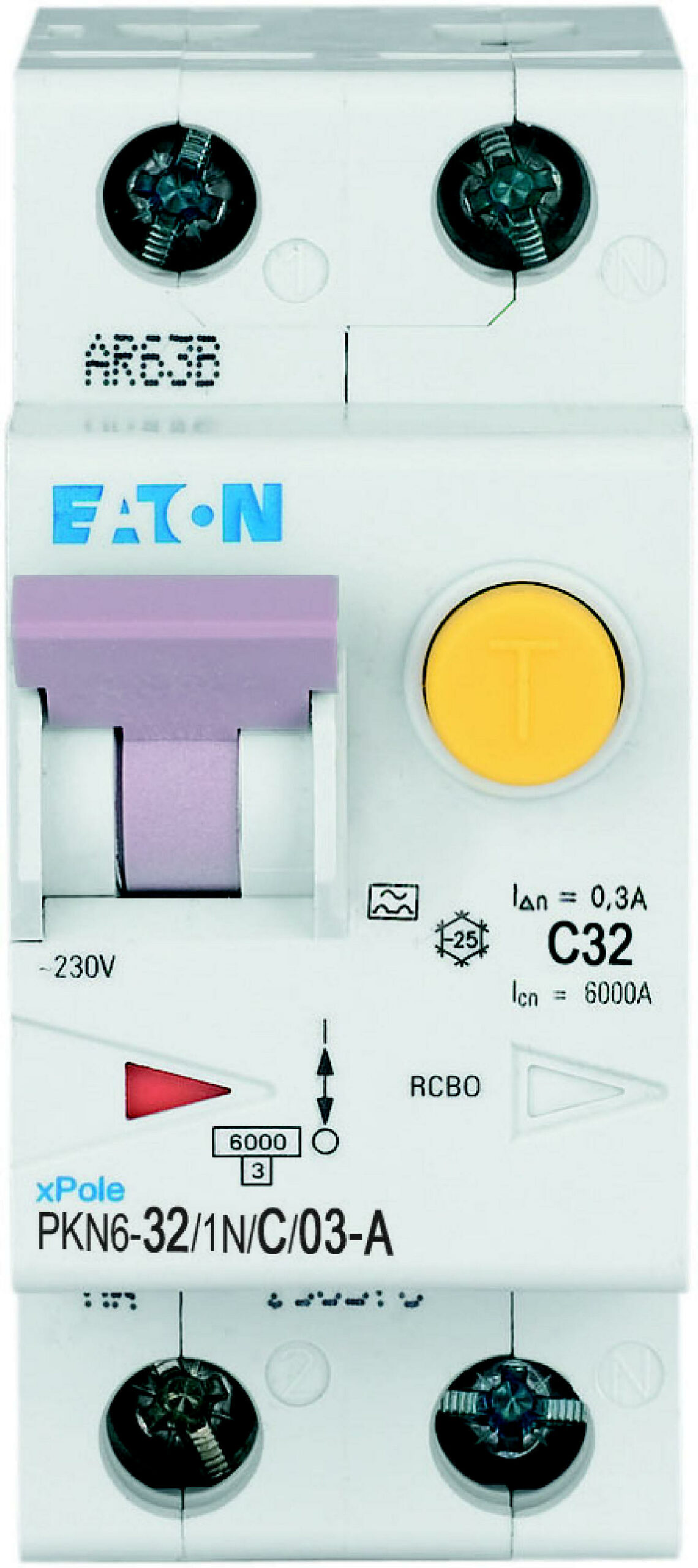 Eaton Aardlekautomaat C32A 1P+N 300Ma 6Ka - Afbeelding 2