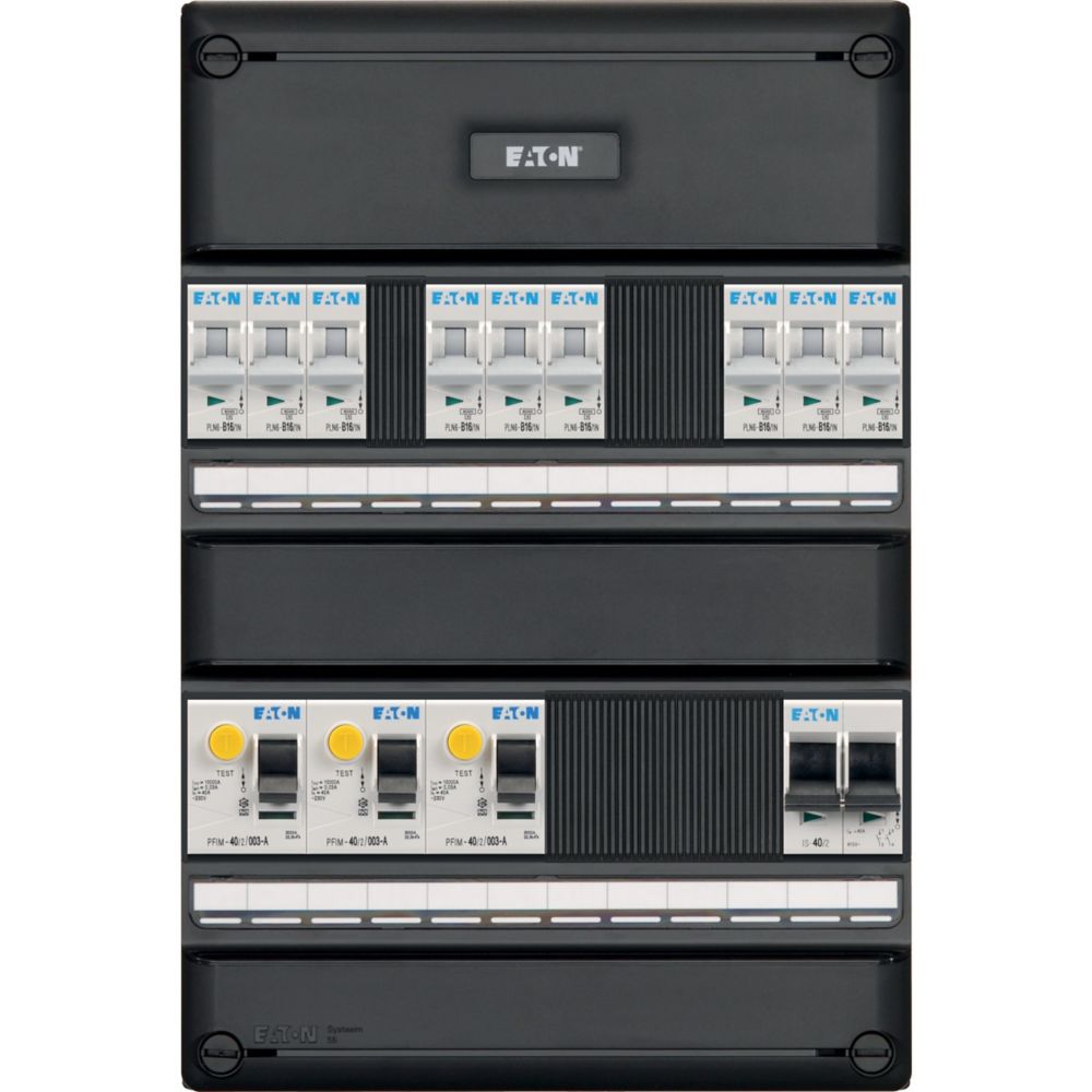 Eaton Groepenkast 9 Groeps 1F 3X2P Als+2P Hfds - Afbeelding 2