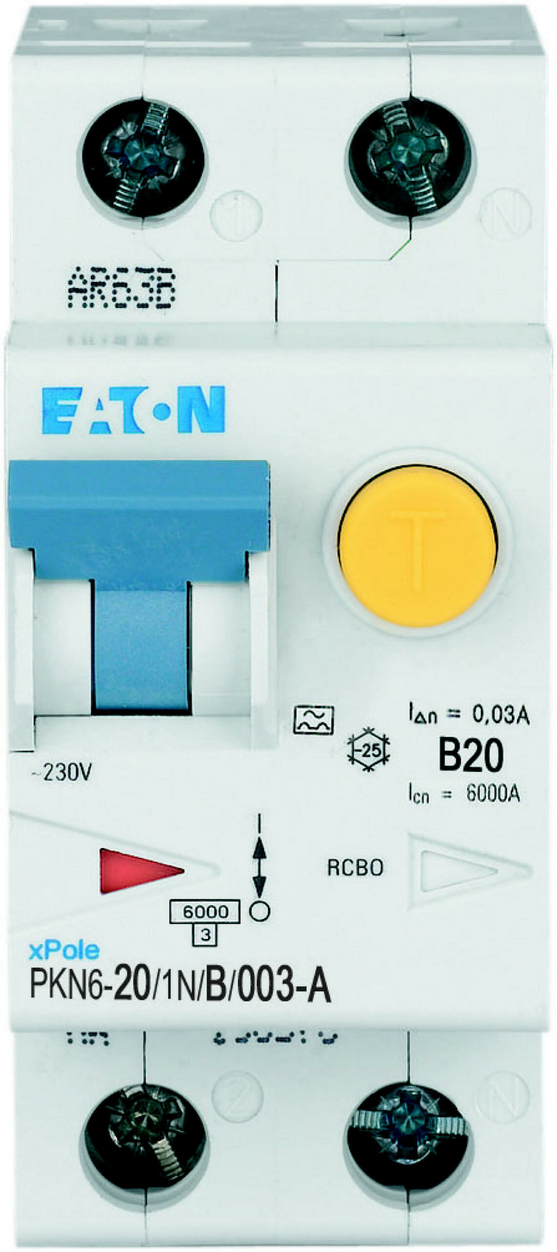 Eaton Aardlekautomaat B20A 1P+N 30Ma 6Ka - Afbeelding 4