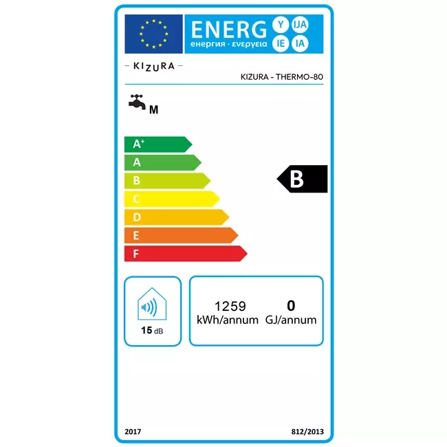 Kizura Elektrische Warmwaterboiler 80L Verticaal/Horizontaal - Afbeelding 2