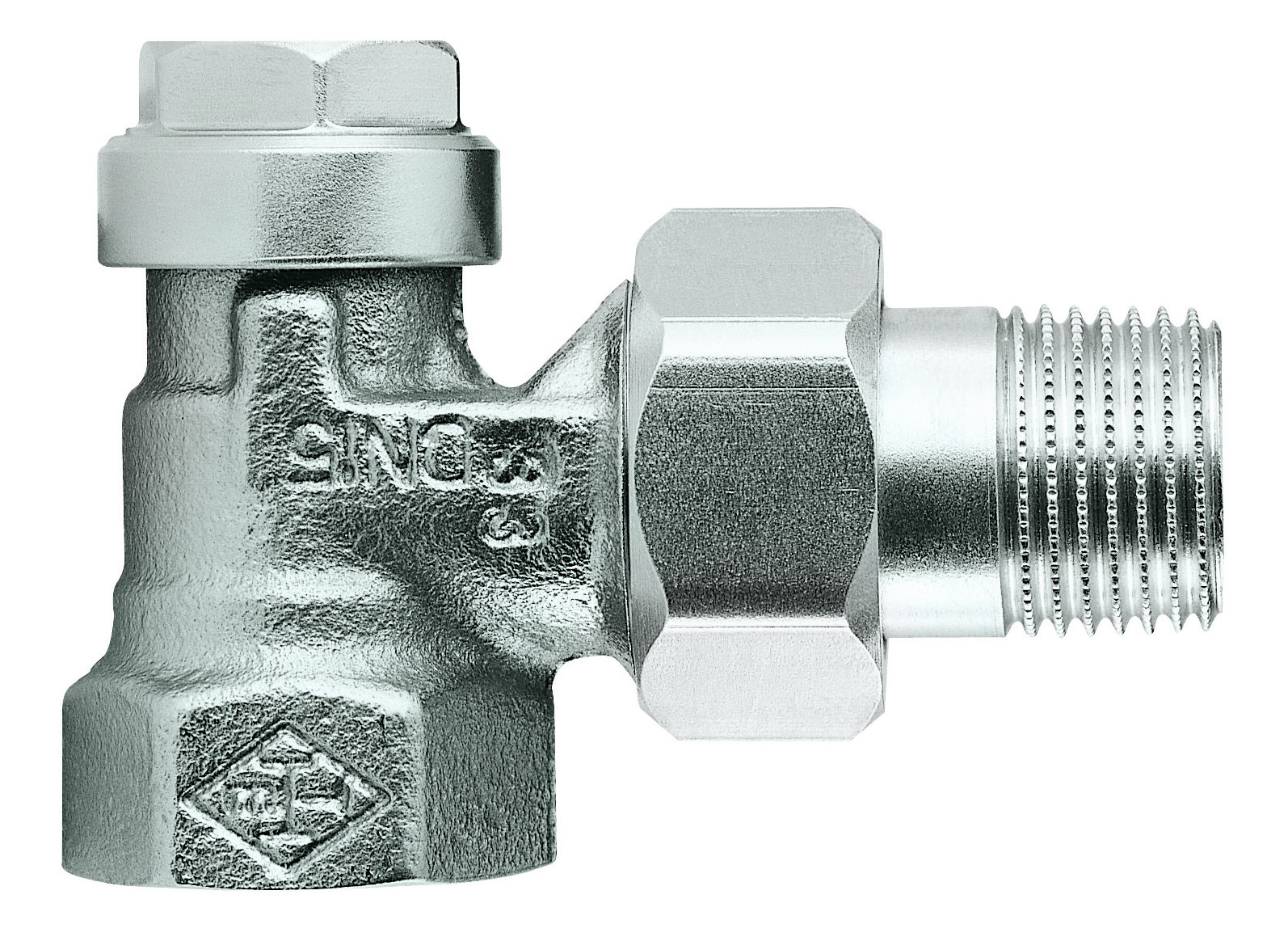 Heimeier Regulux Voetvent. Haaks 1/2" 0351-02.000
