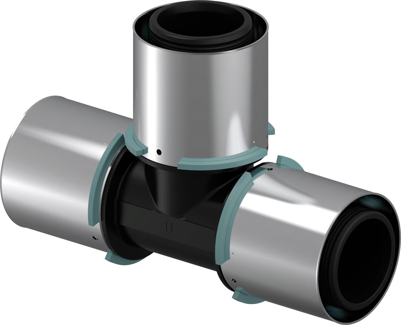Uponor S-Press Composiet T-Stuk 63X63X63Mm Ppsu - Afbeelding 2