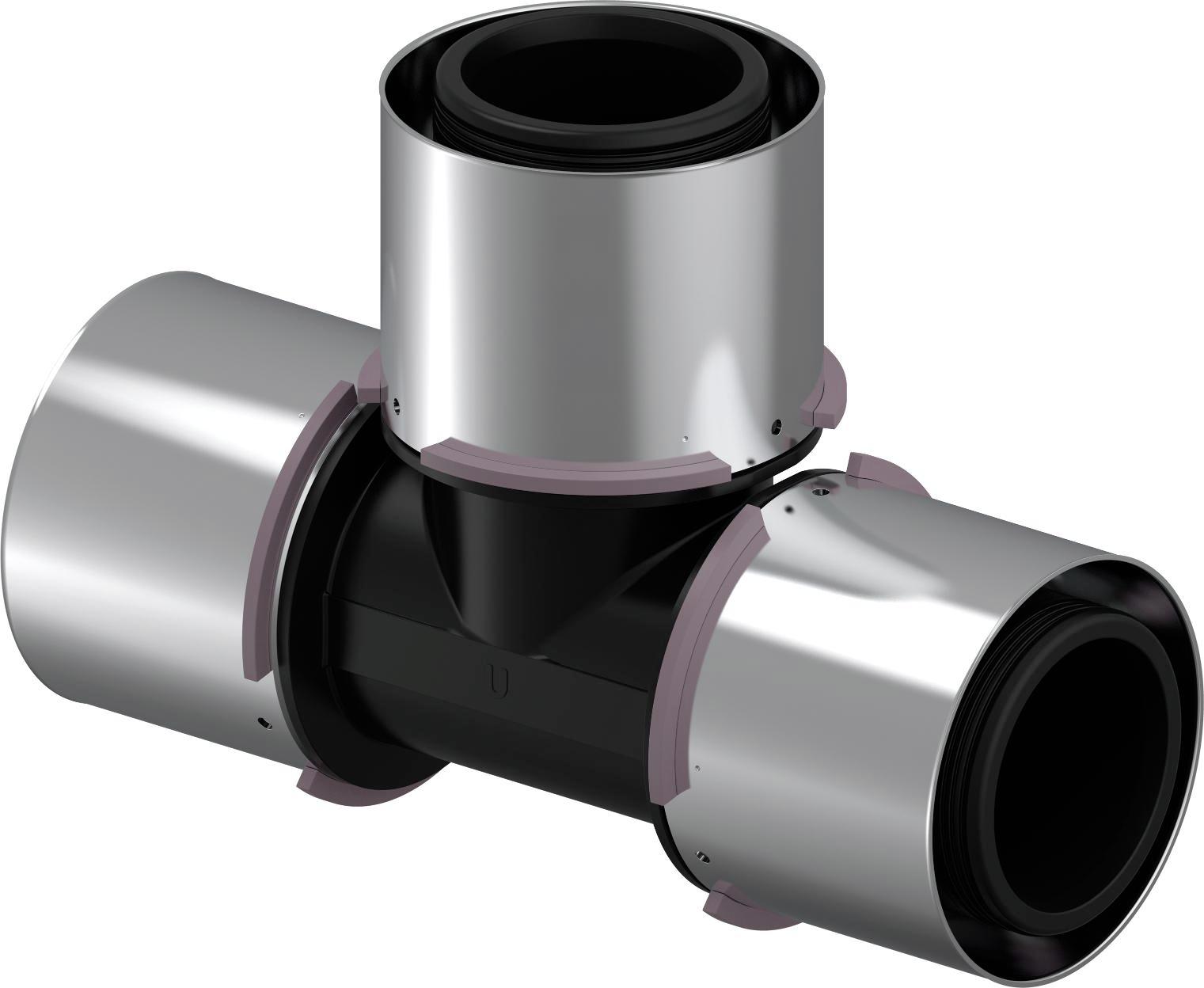 Uponor S-Press Composiet T-Stuk 75X75X75Mm Ppsu - Afbeelding 4