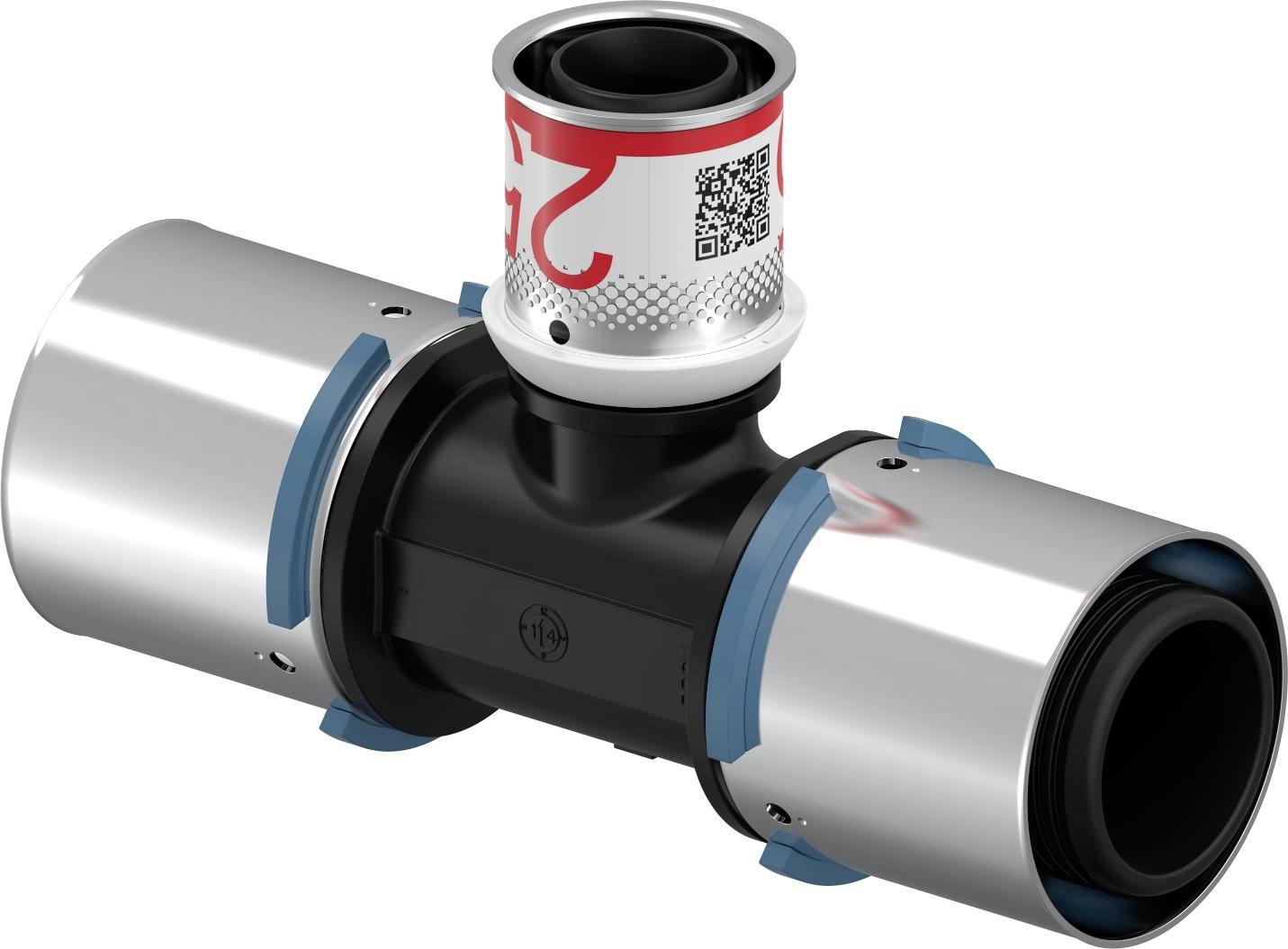 Uponor S-Press T-Stuk Verlopend 40X25X40Mm Ppsu - Afbeelding 4