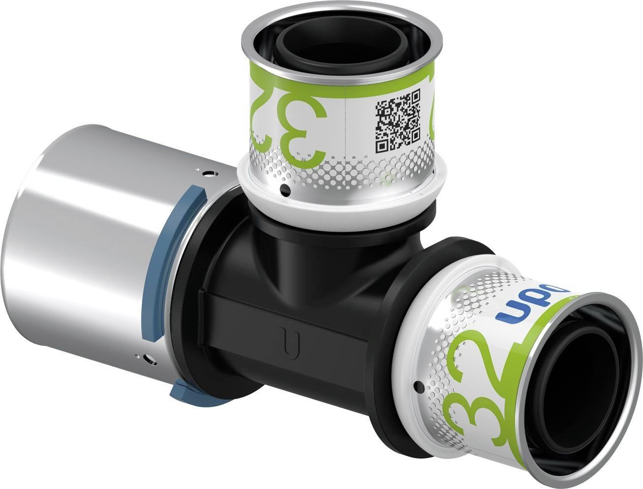 Uponor S-Press Plus T-Stuk Verlopend Ppsu 40X32X32Mm - Afbeelding 4