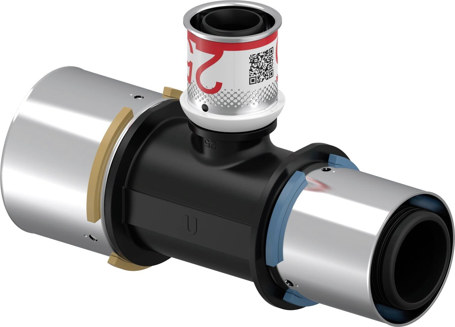 Uponor S-Press T-Stuk Verlopend 50X25X40Mm Ppsu - Afbeelding 4