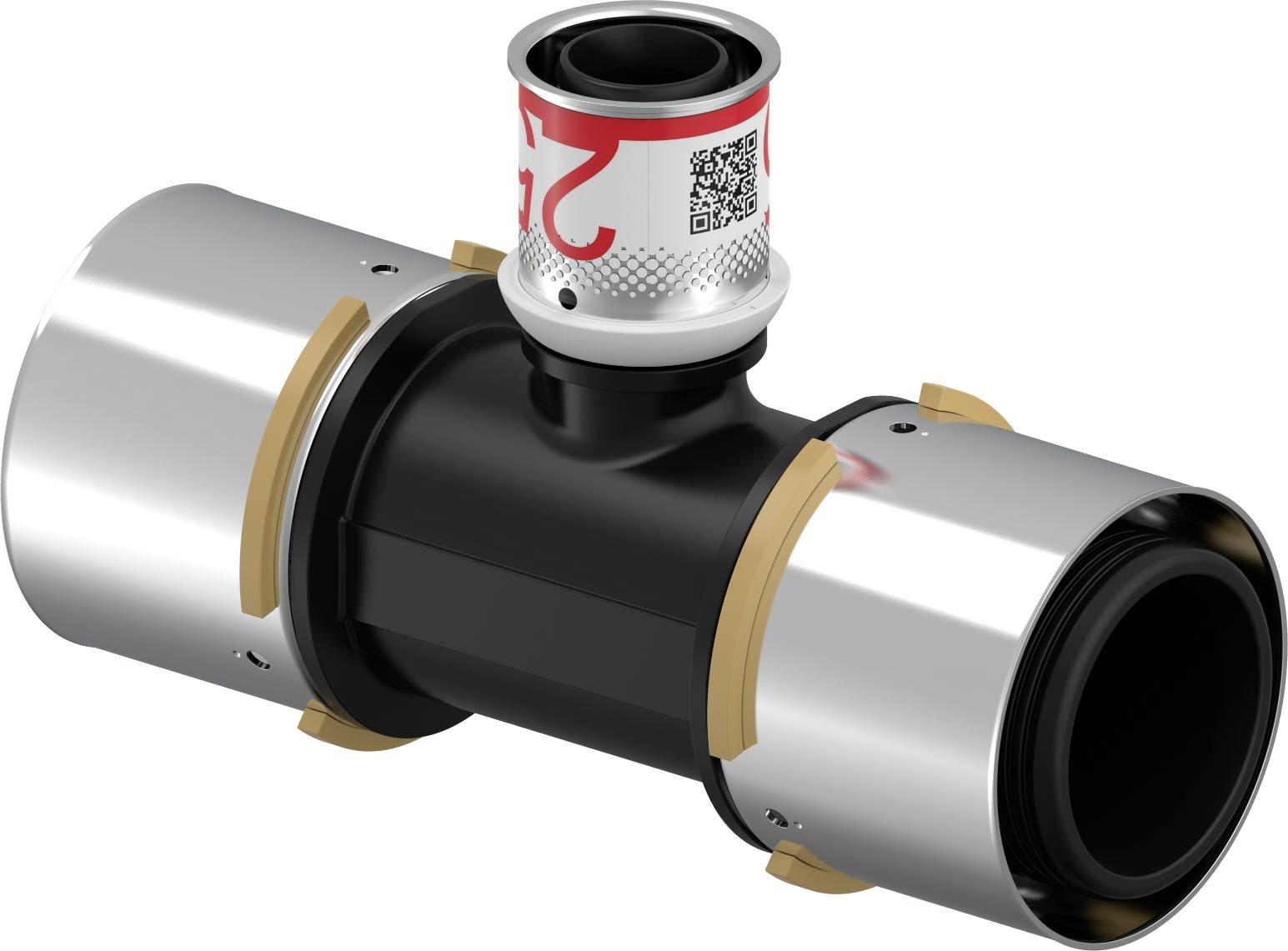 Uponor S-Press T-Stuk Verlopend 50X25X50Mm Ppsu - Afbeelding 4