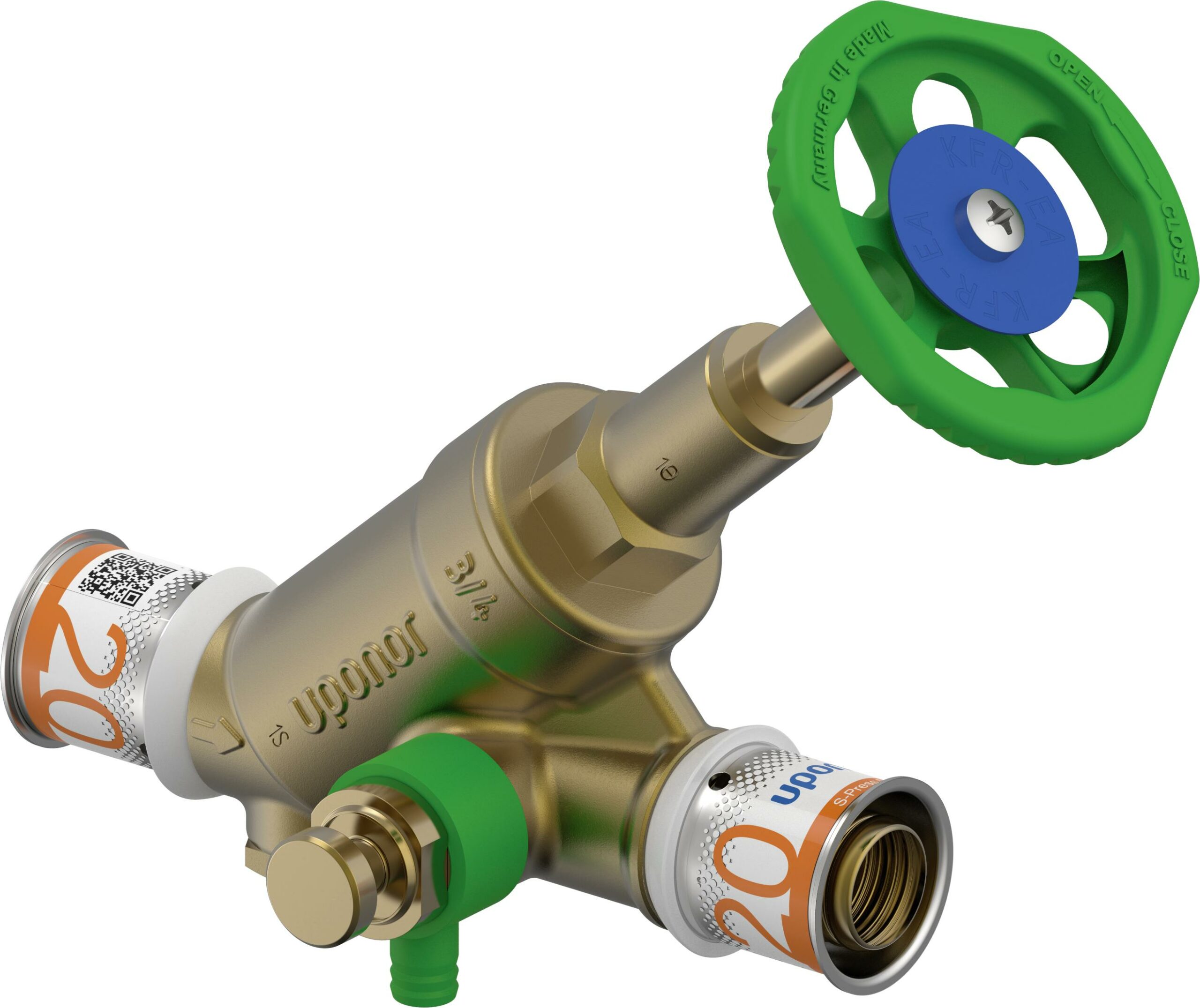 Uponor S-Press Plus Stopkraan Spindel 20 Rv - Afbeelding 2