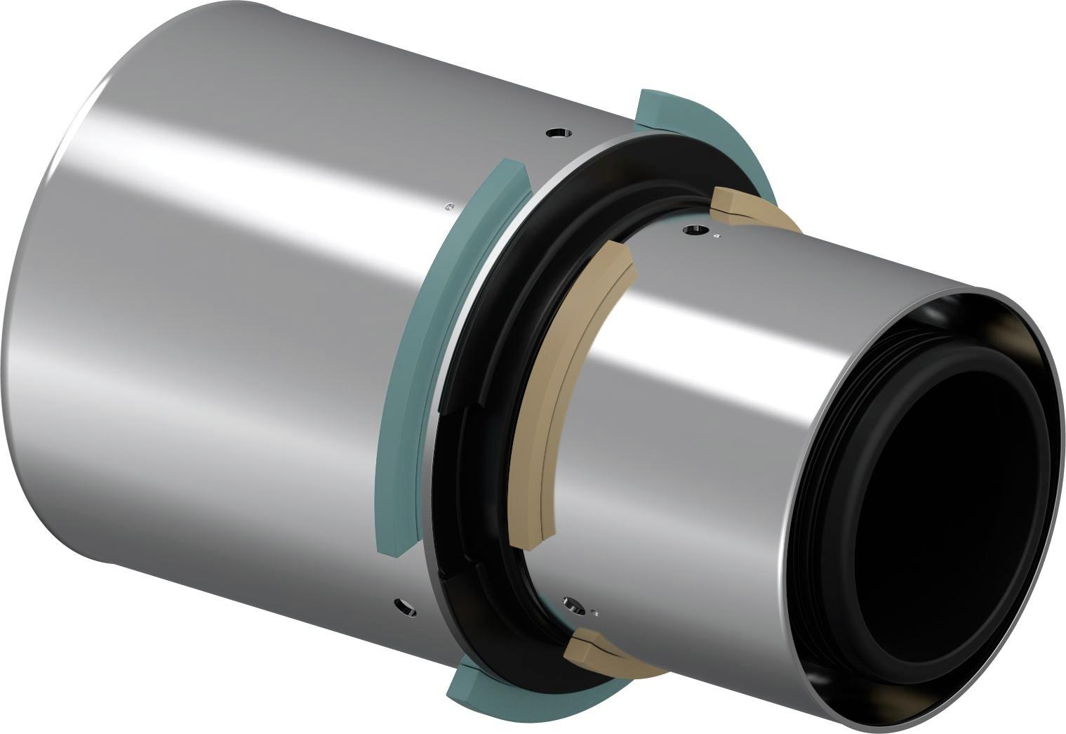 Uponor S-Press Composiet Koppeling Verlopend 63X50Mm Ppsu