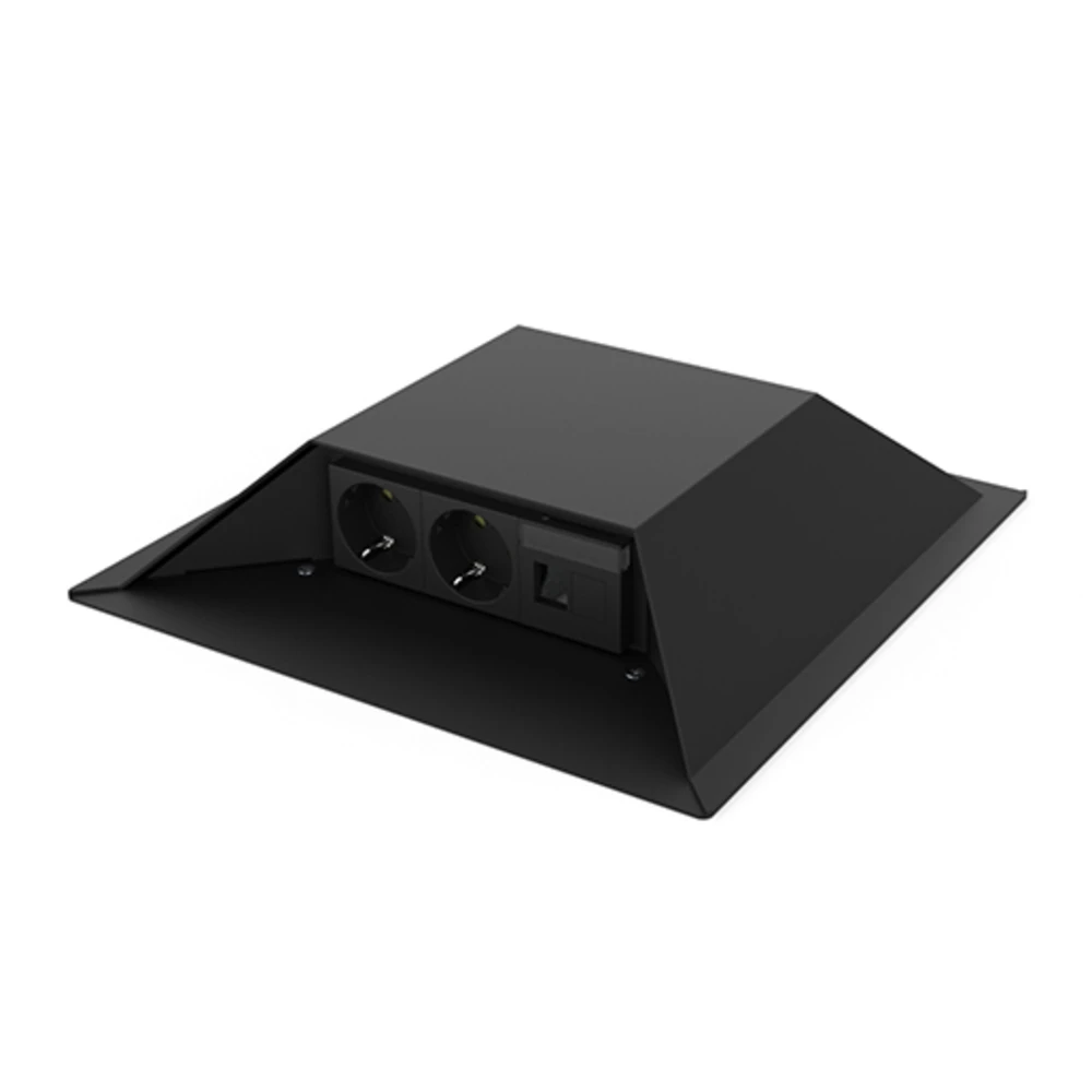 HPL Bunker Opvoerzuil Zwart 4x WCD 4x DATA