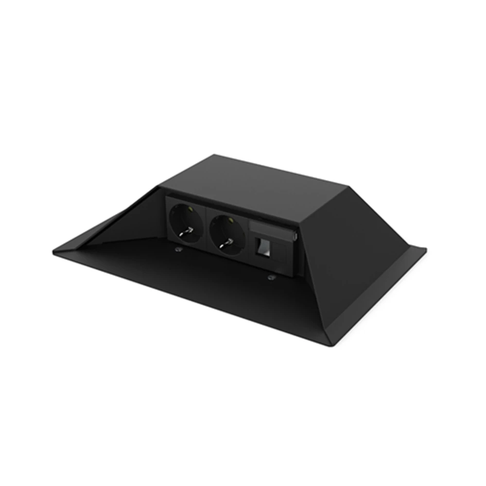 HPL Bunker Opvoerzuil Zwart 2x WCD 2x DATA