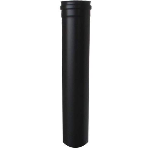 Rookgasbuis 80Mm L1000Mm Rvs Zwart