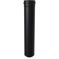 Rookgasbuis 100Mm L1000Mm Rvs Zwart
