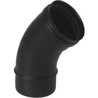 Bocht 80Mm 45Gr Rvs Zwart Rvs Zwart