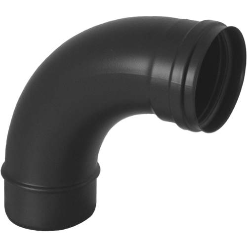 Bocht 80Mm 90Gr Rvs Zwart