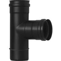T-Stuk 80/80Mm Bi/Bi Rvs Zwart