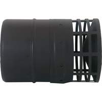 Rookgaskap Horizontaal 100Mm Rvs Zwart