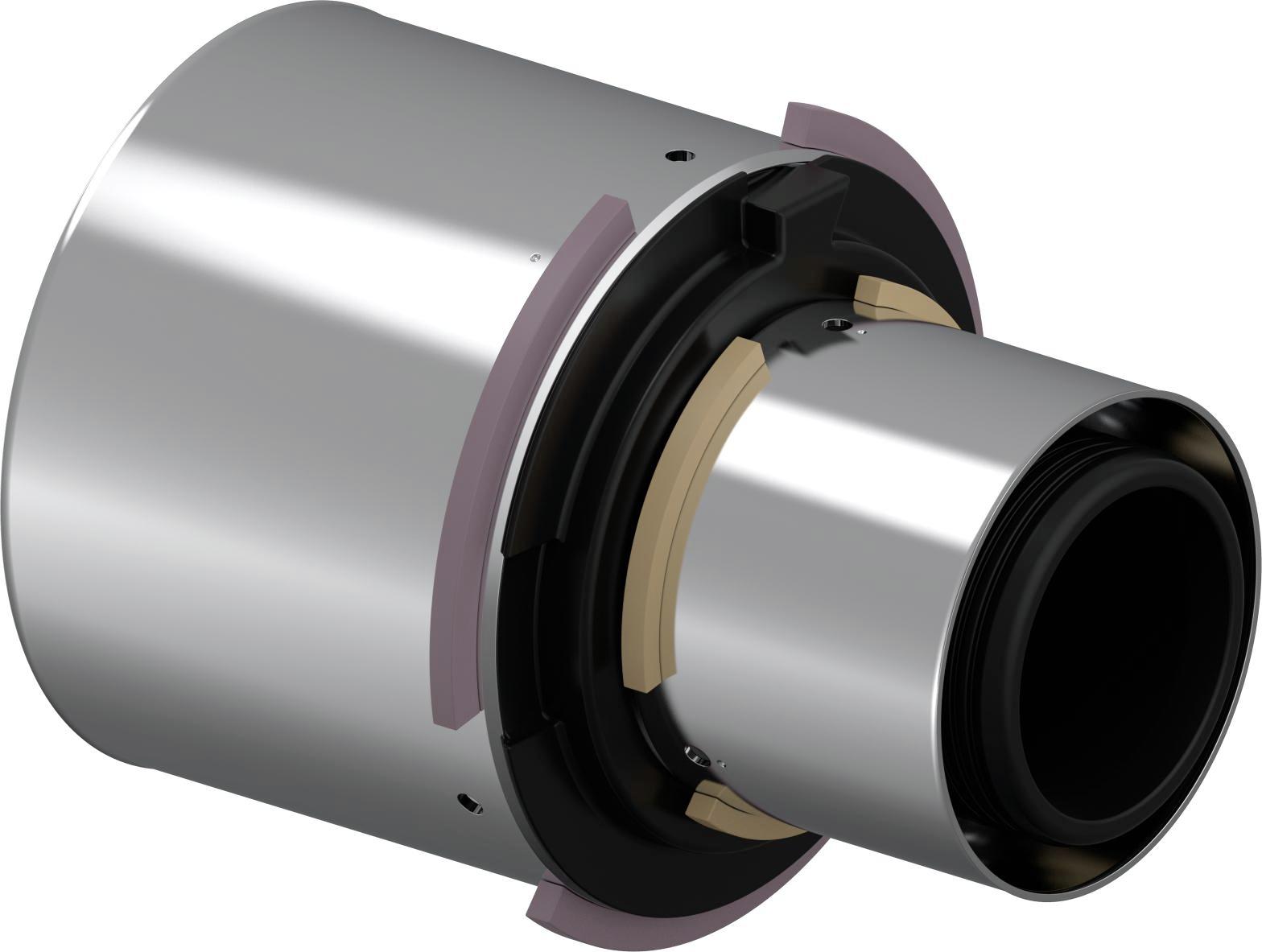 Uponor S-Press Composiet Koppeling Verlopend 75X50Mm Ppsu