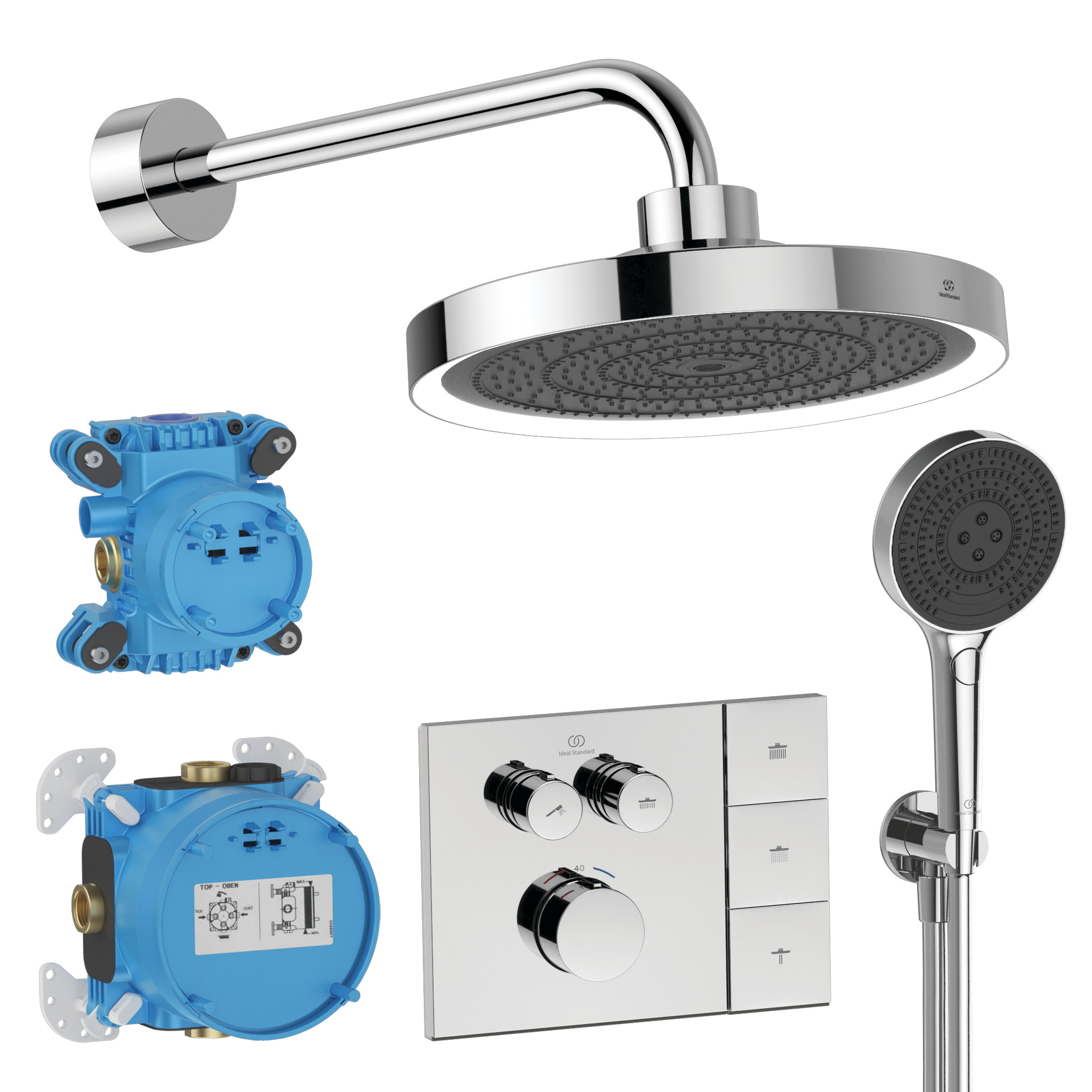 Ideal Standard Ide Ct Navigo Solos Shr Pack/Bin Li Chr
