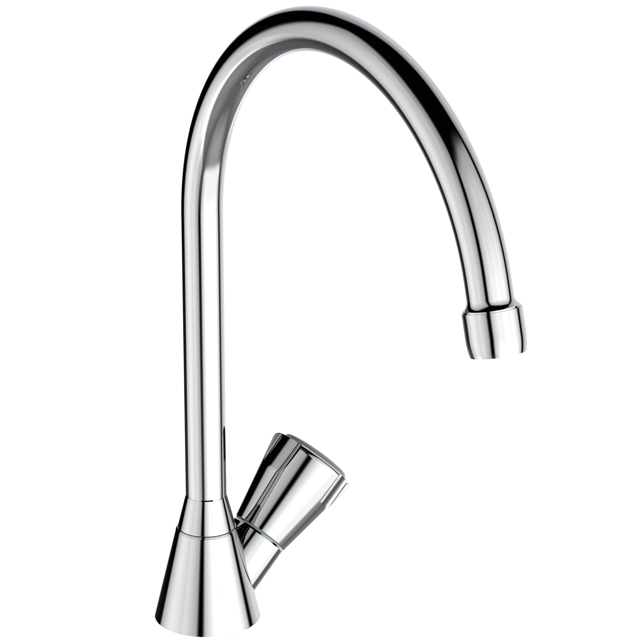 Venlo Nimbus Ii Messing Toiletkraan Hoog Eco Draaib. Uitloop