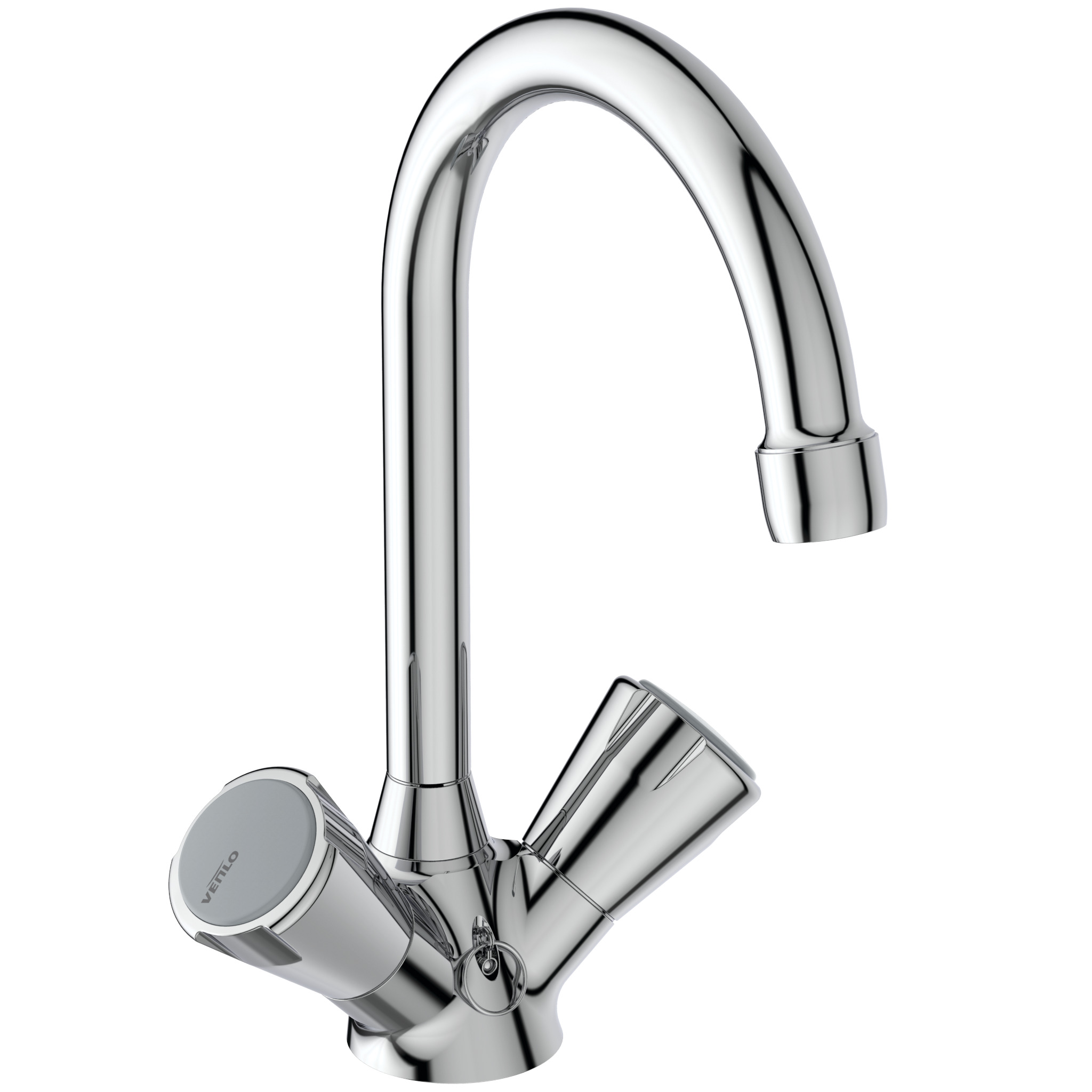 Venlo Nimbus Ii Messing Wastafelmengkraan Eco M.ketting Chr.