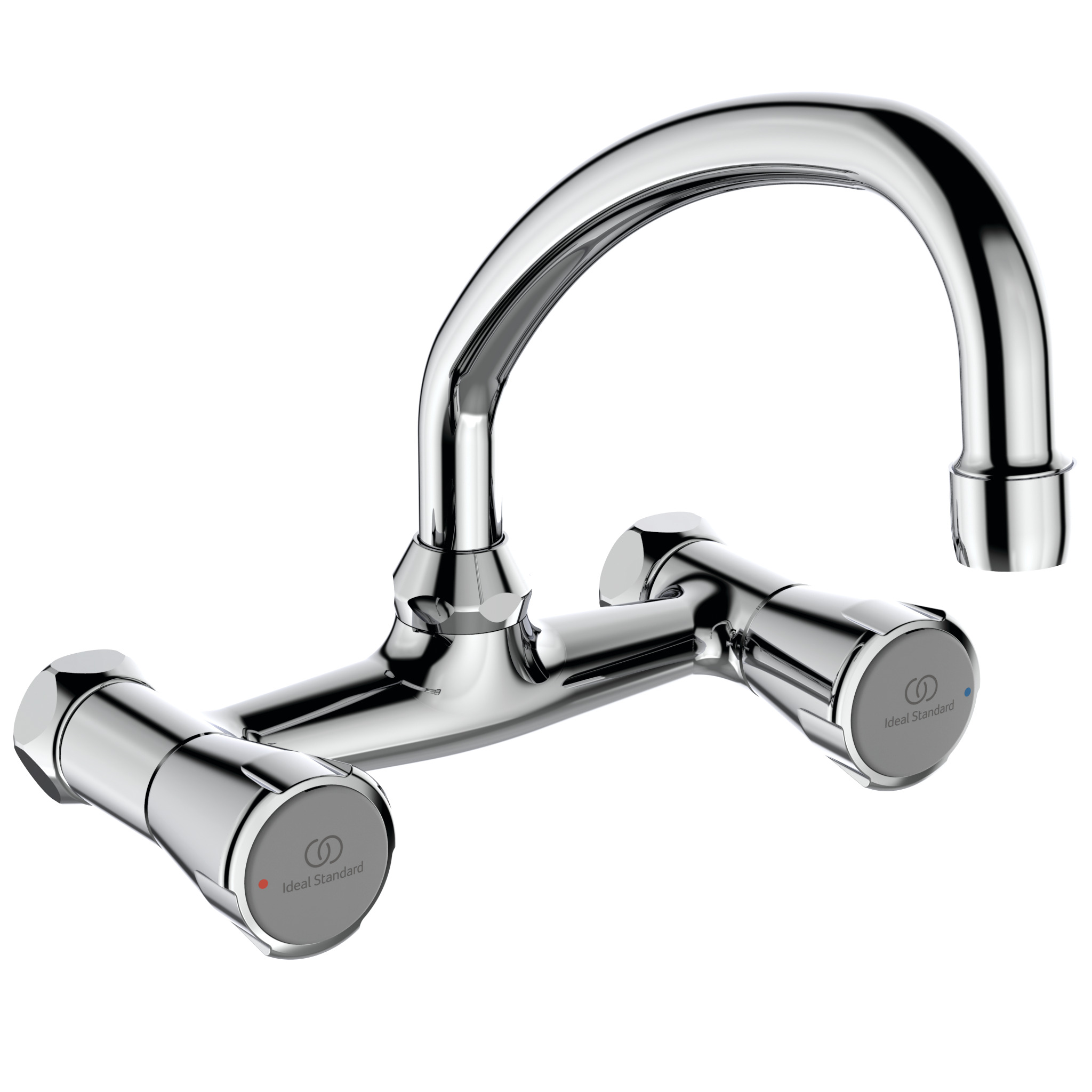 Venlo Nimbus Ii Messing Keukenwandmengkraan Eco 150Mm Chroom