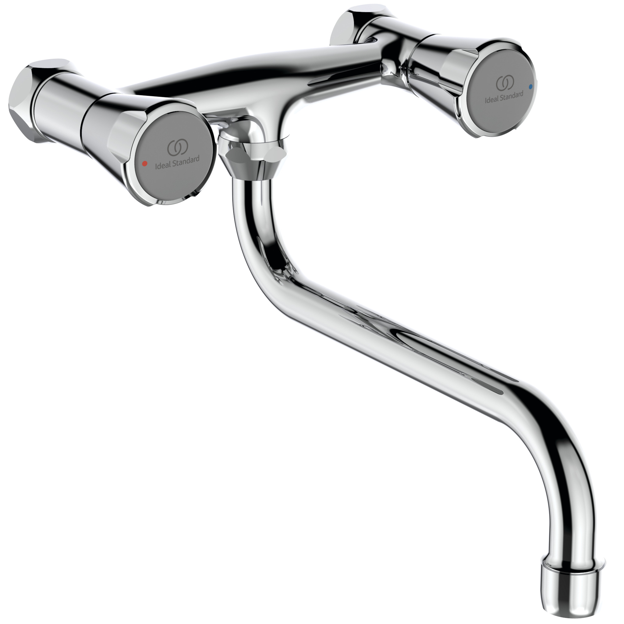 Venlo Nimbus Ii Messing Keukenwandmengkraan Eco 150Mm Chroom