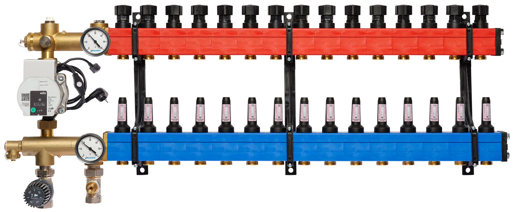 Komfort Vlv Verdeler 4802 Onder E-Pomp 15 Groepen - Afbeelding 2