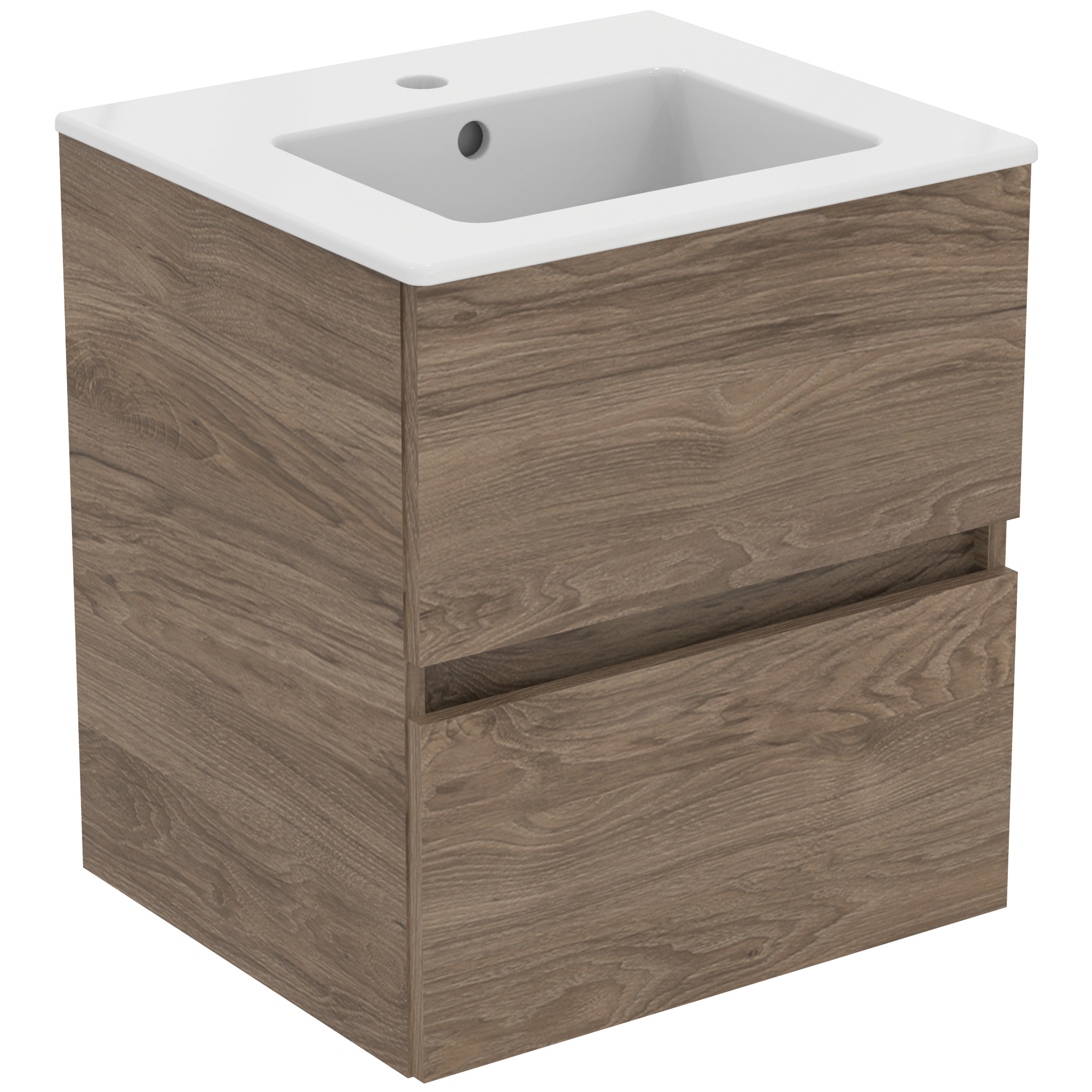 Ideal Standard Ide Meubelpack Wastafel + Onderkast 50 Cm 2 Laden Flint Hick