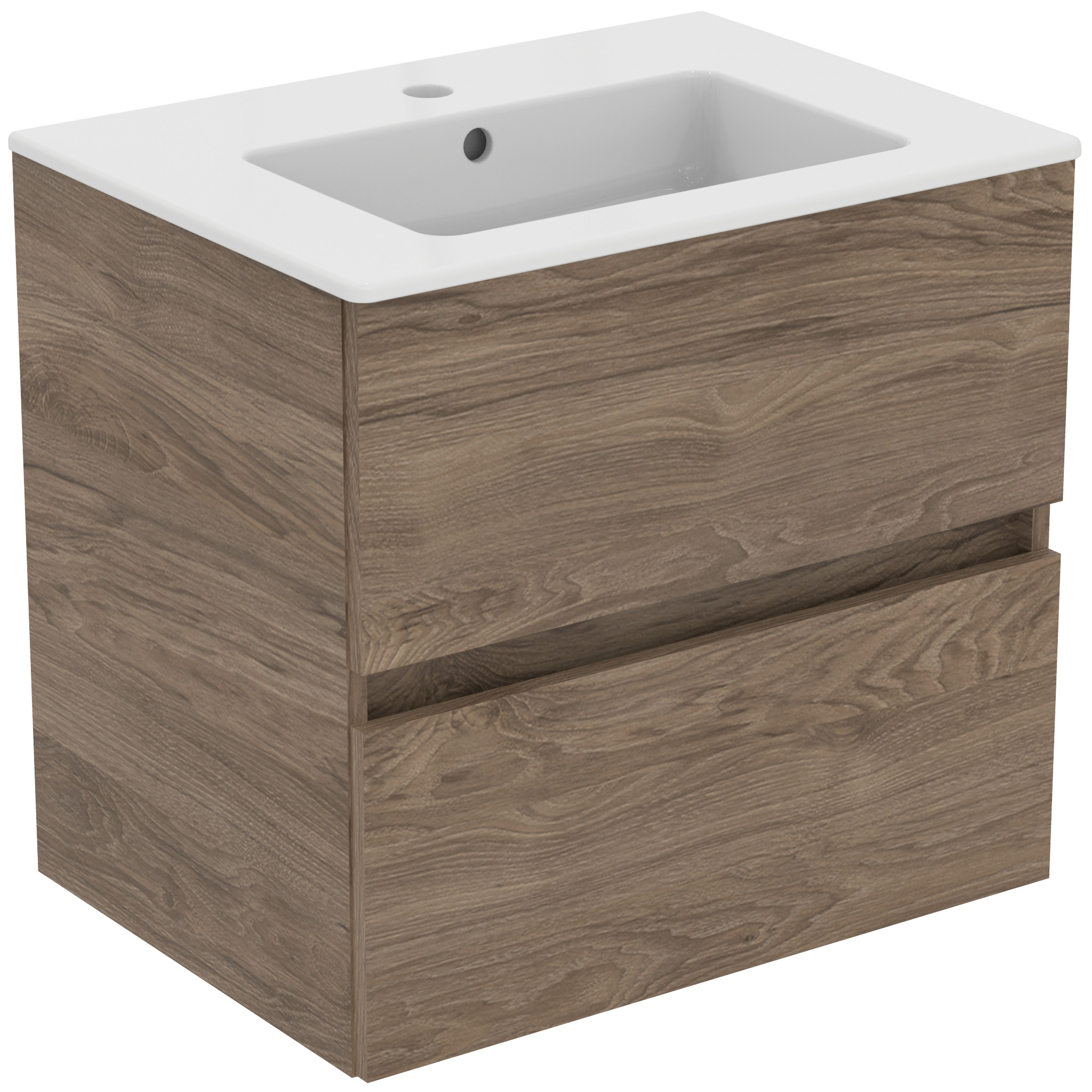 Ideal Standard Ide Meubelpack Wastafel + Onderkast 60 Cm 2 Laden Flint Hick