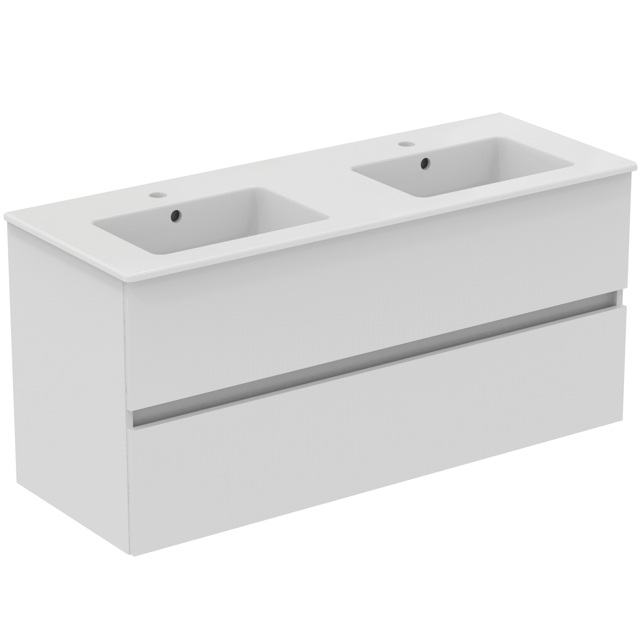 Ideal Standard Ide Meubelpack Wastafel + Onderkast 120 Cm 2 Laden Gls Wht