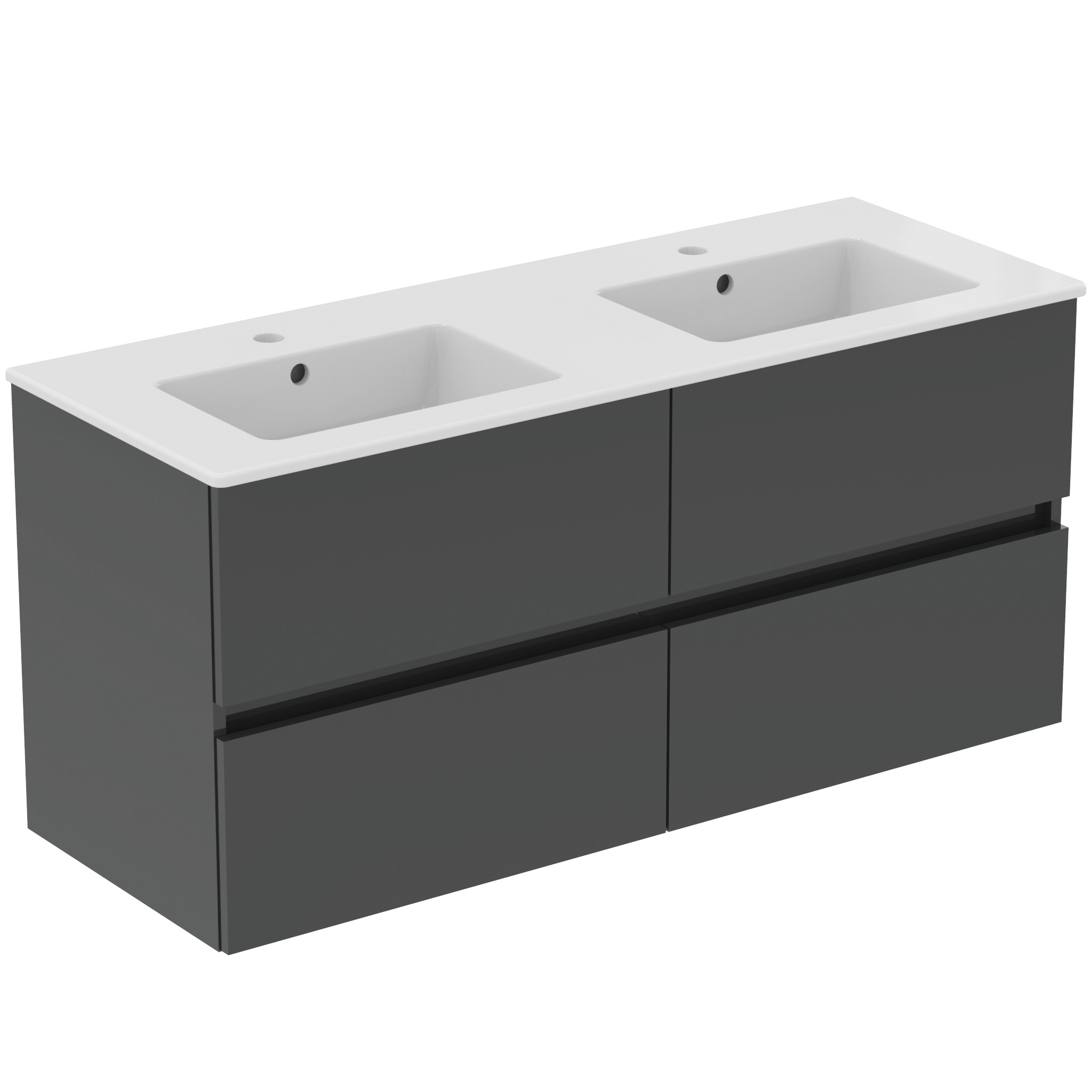 Ideal Standard Ide Meubelpack Wastafel + Onderkast 120 Cm 4 Laden Mid Gry