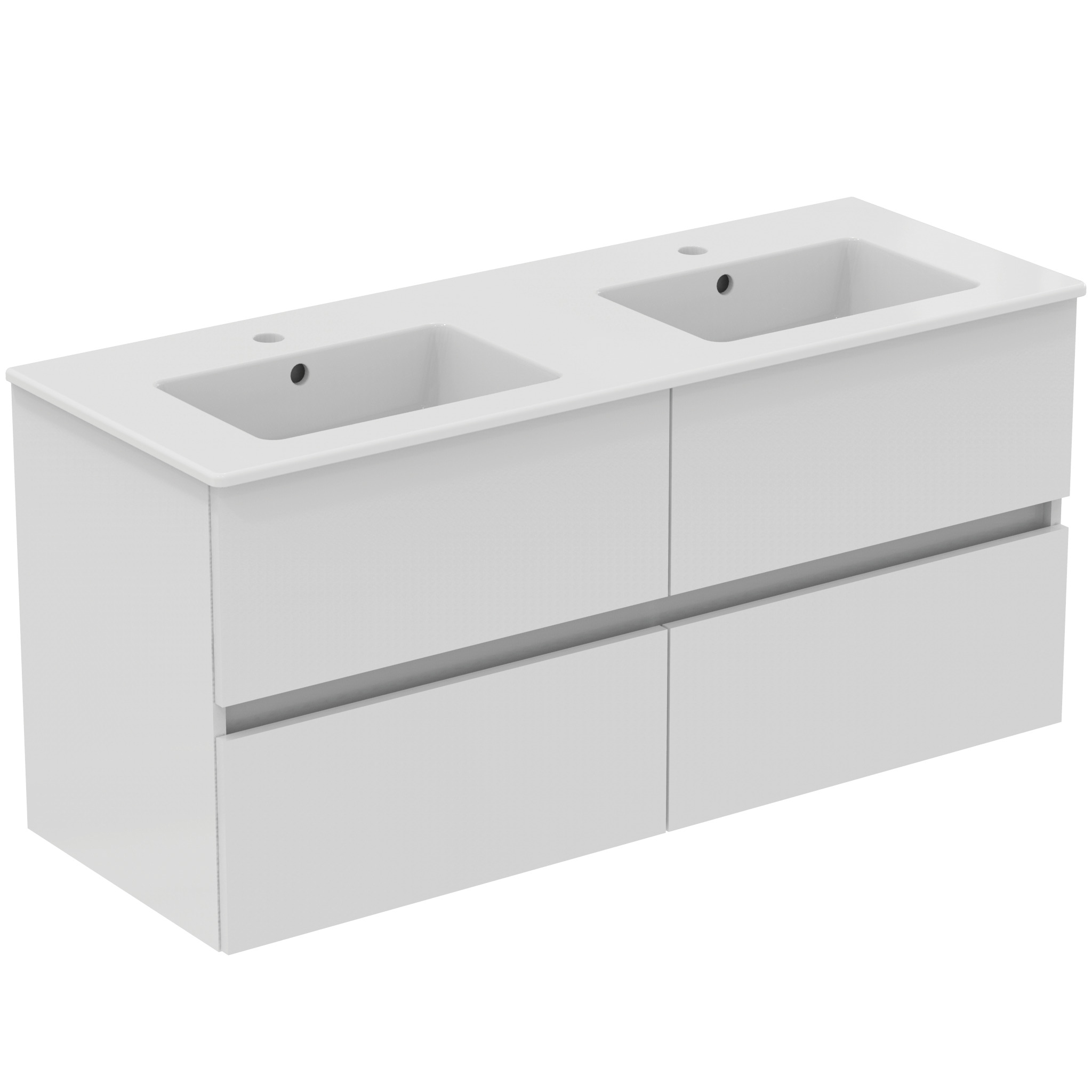 Ideal Standard Ide Meubelpack Wastafel + Onderkast 120 Cm 4 Laden Gls Wht